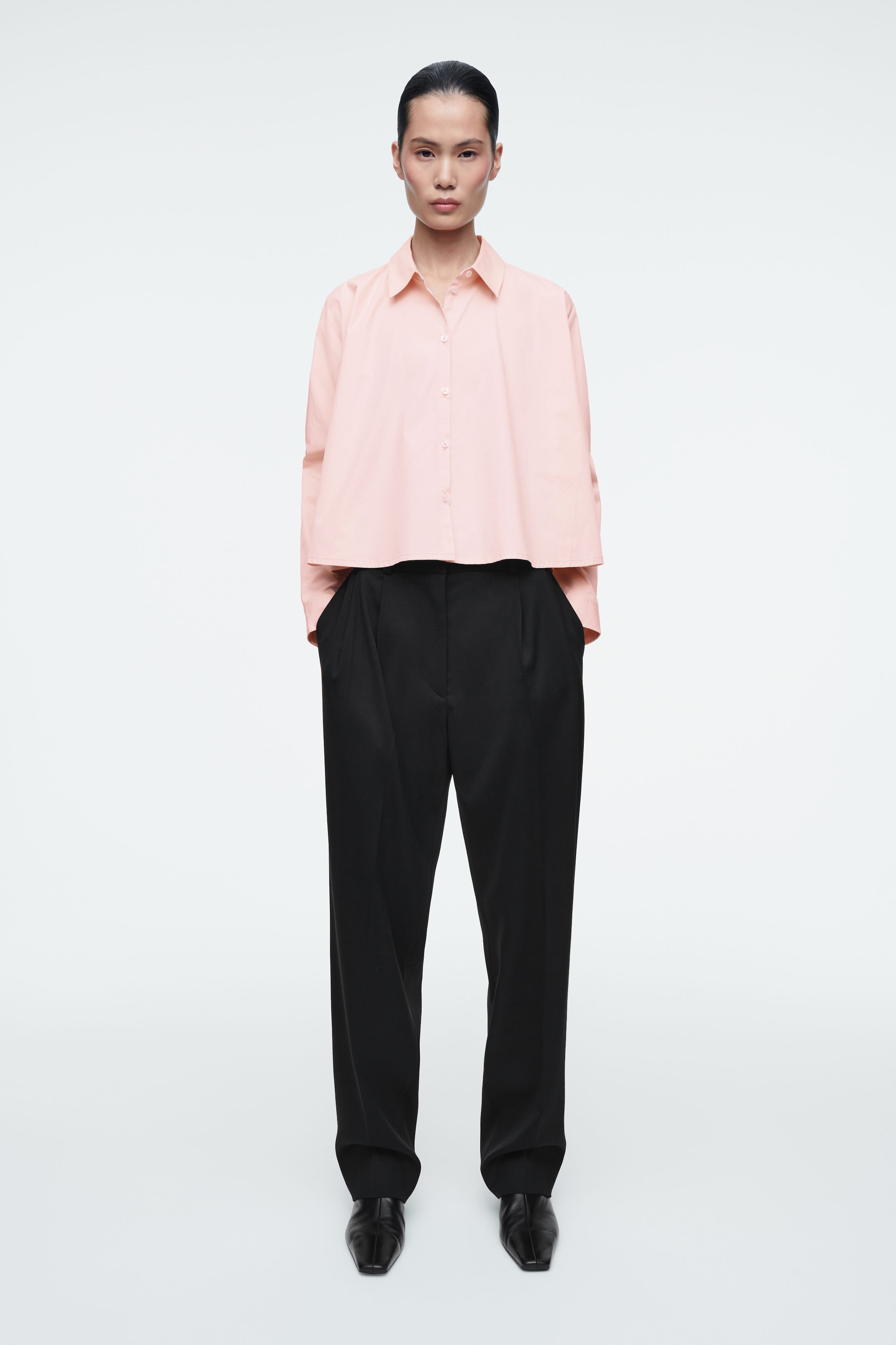 RELAXED FLARED COTTON SHIRT