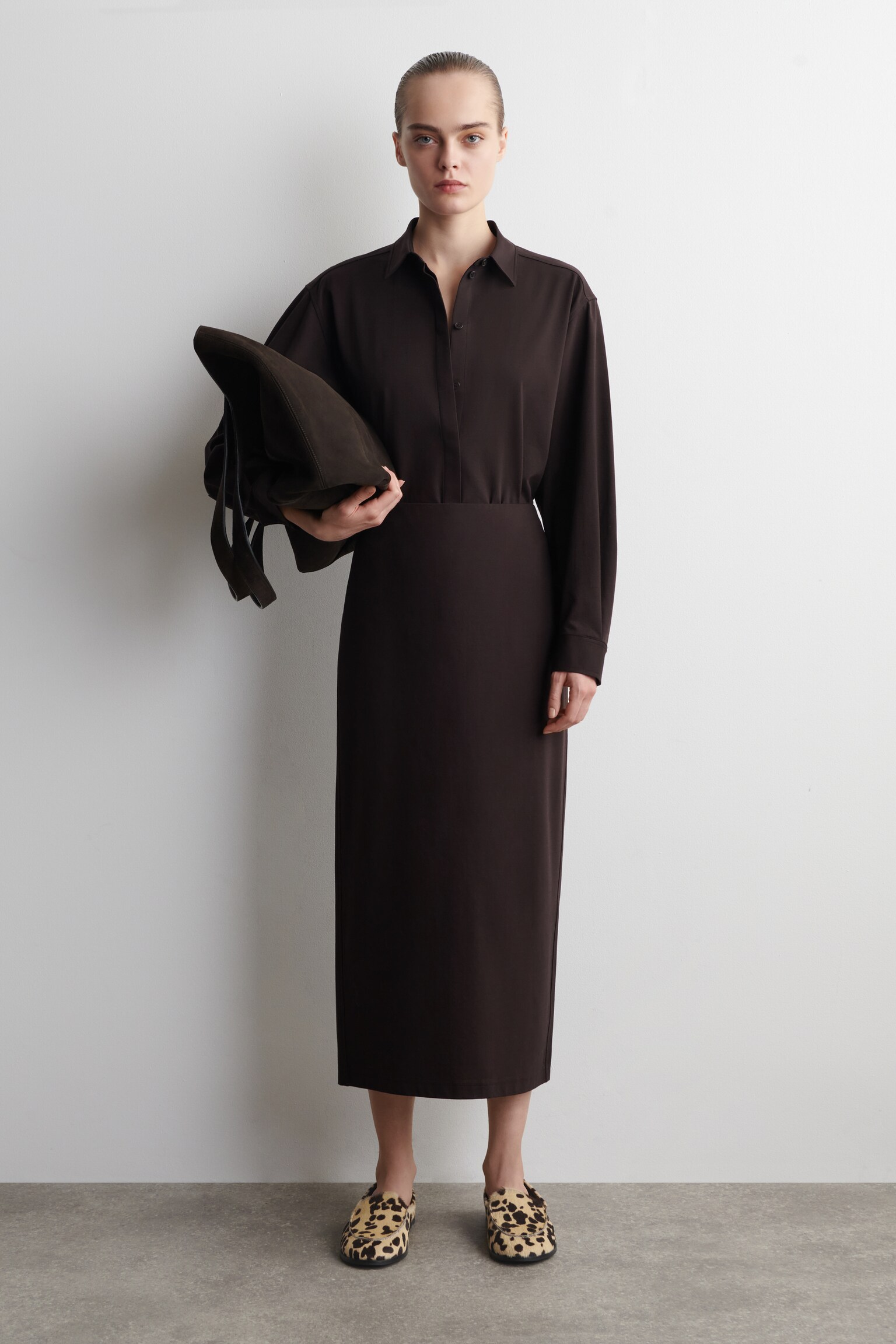 MOCASSINI IN PELLE EFFETTO CAVALLINO ANIMALIER - BEIGE / STAMPA ANIMALIER - 1