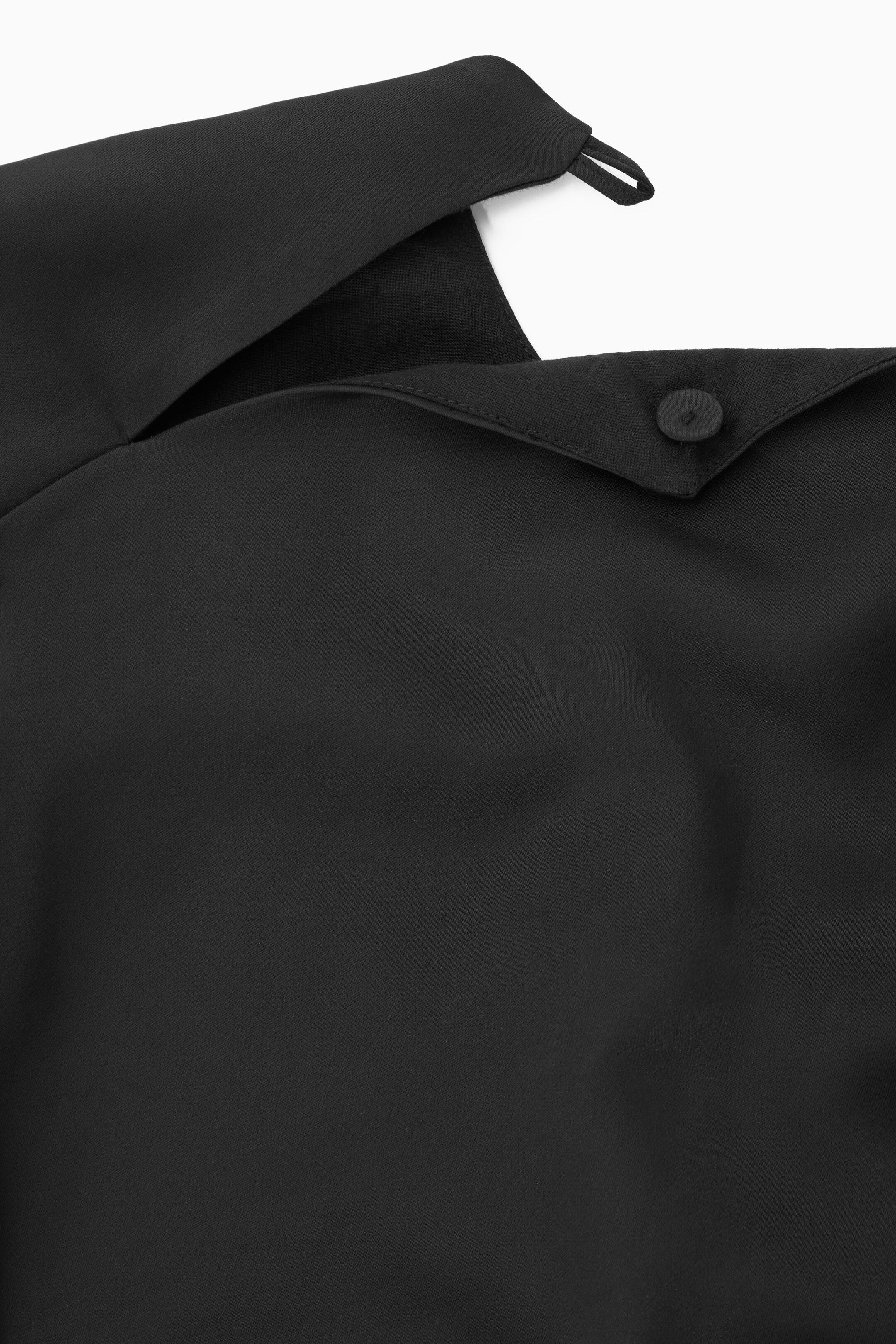 Agrandir l'image: ROBE MIDI DRAPÉE MANCHES ASYMÉTRIQUES - NOIR - FEMME | H&M CH 2
