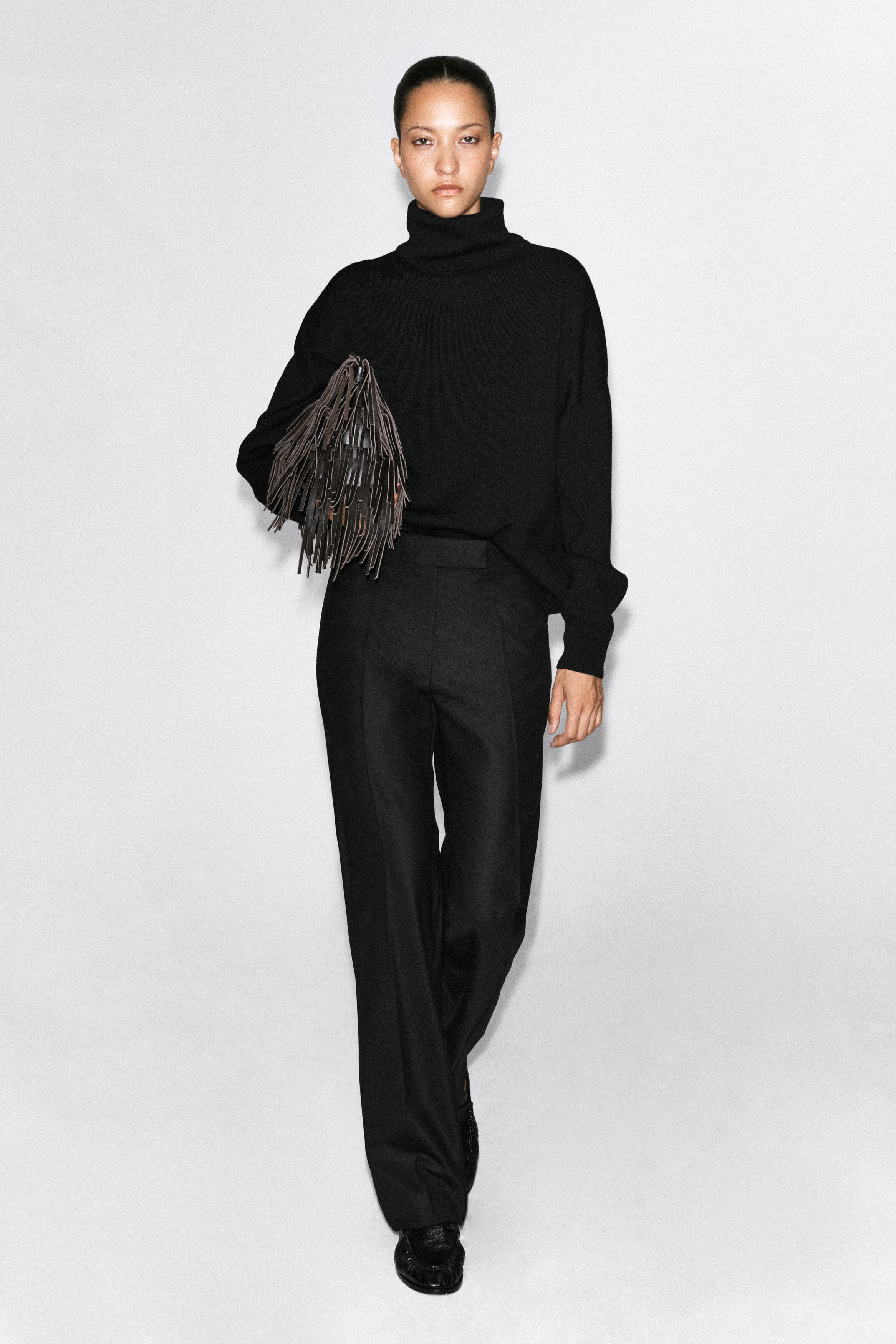 TAILORED STRAIGHT-LEG PANTS