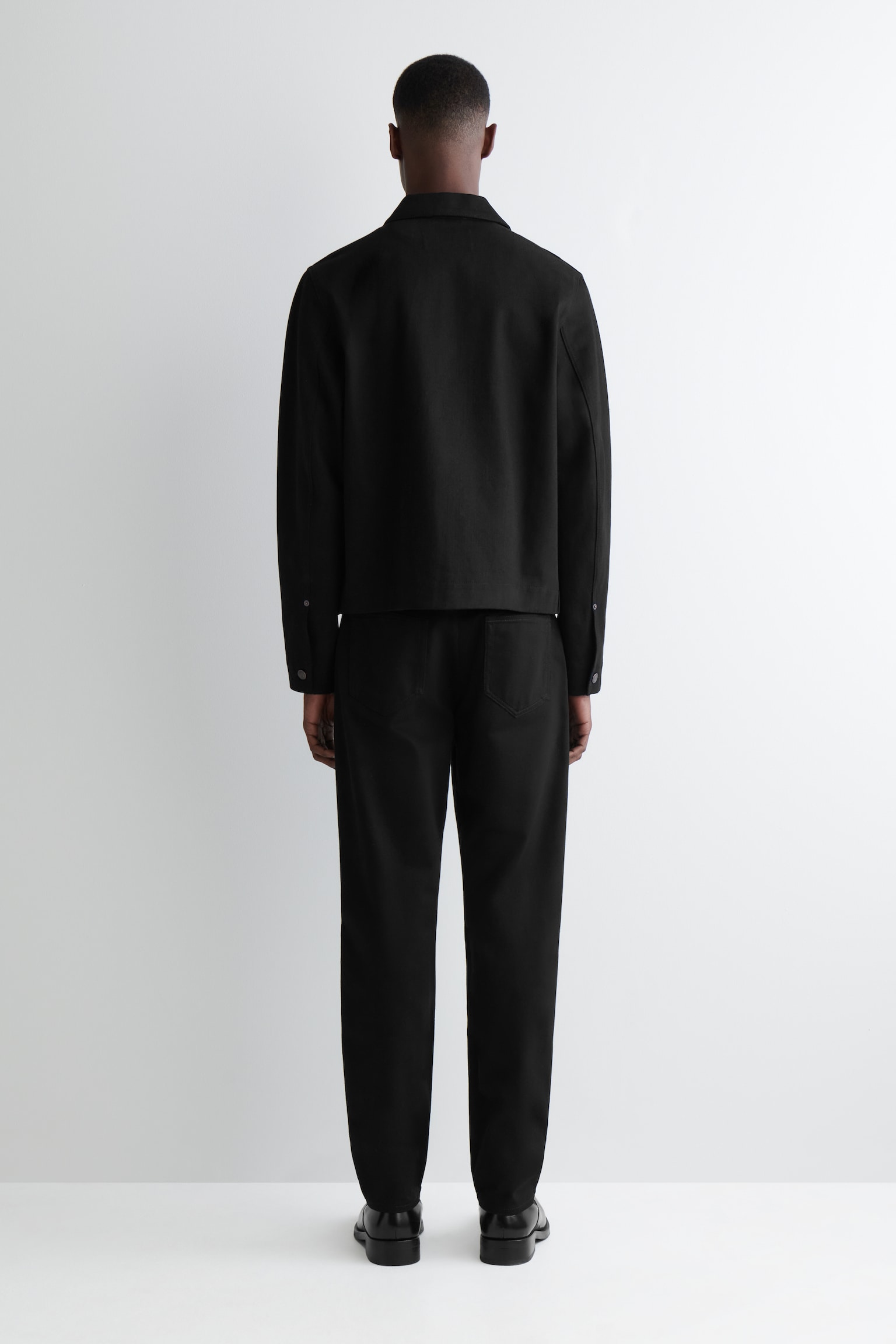 RELAXED DENIM JACKET - BLACK SELVEDGE - 5