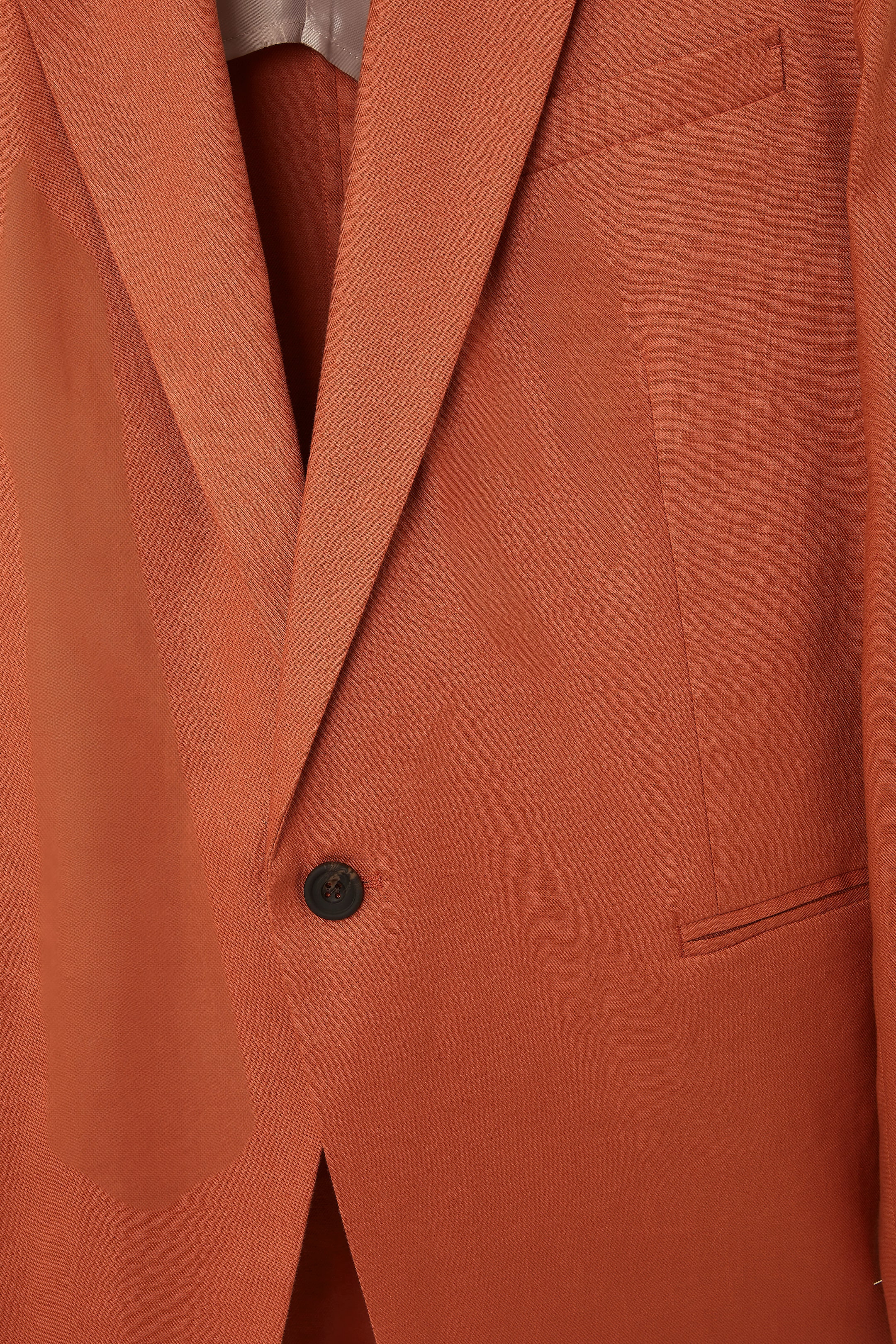 View larger image: RELAXED LONGLINE SINGLE-BREASTED BLAZER - TERRACOTTA - Men | H&M GB 4