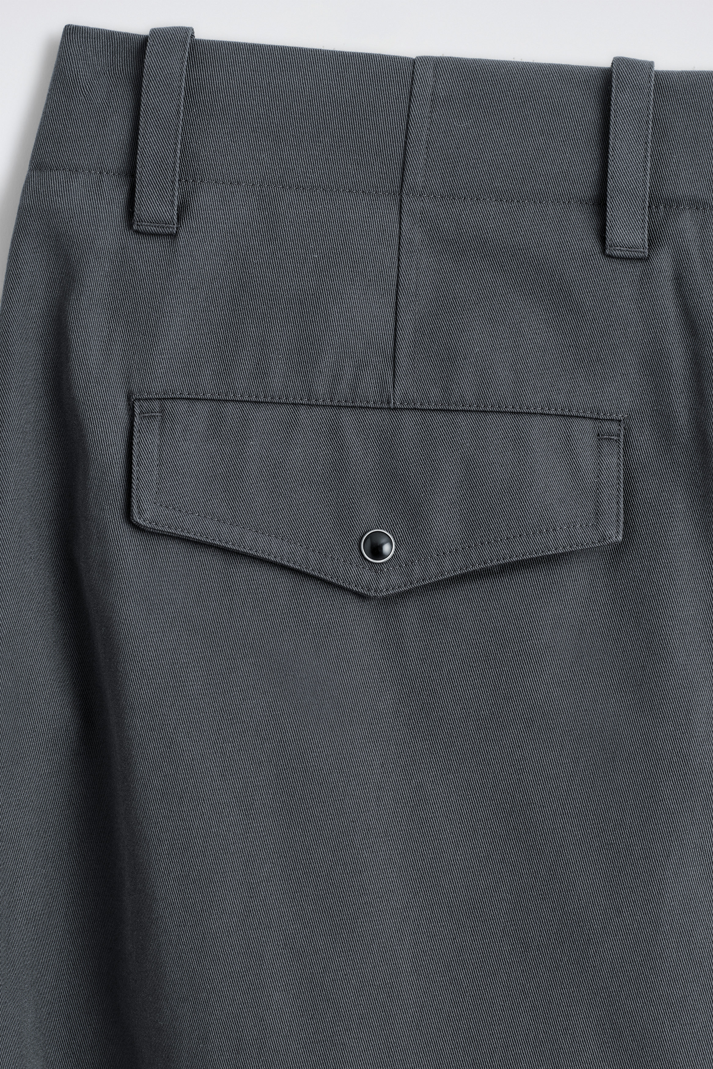 パンツ Cos wide trousers gray RELAXED TWILL WIDE-LEG PANTS - GRAY | COS US