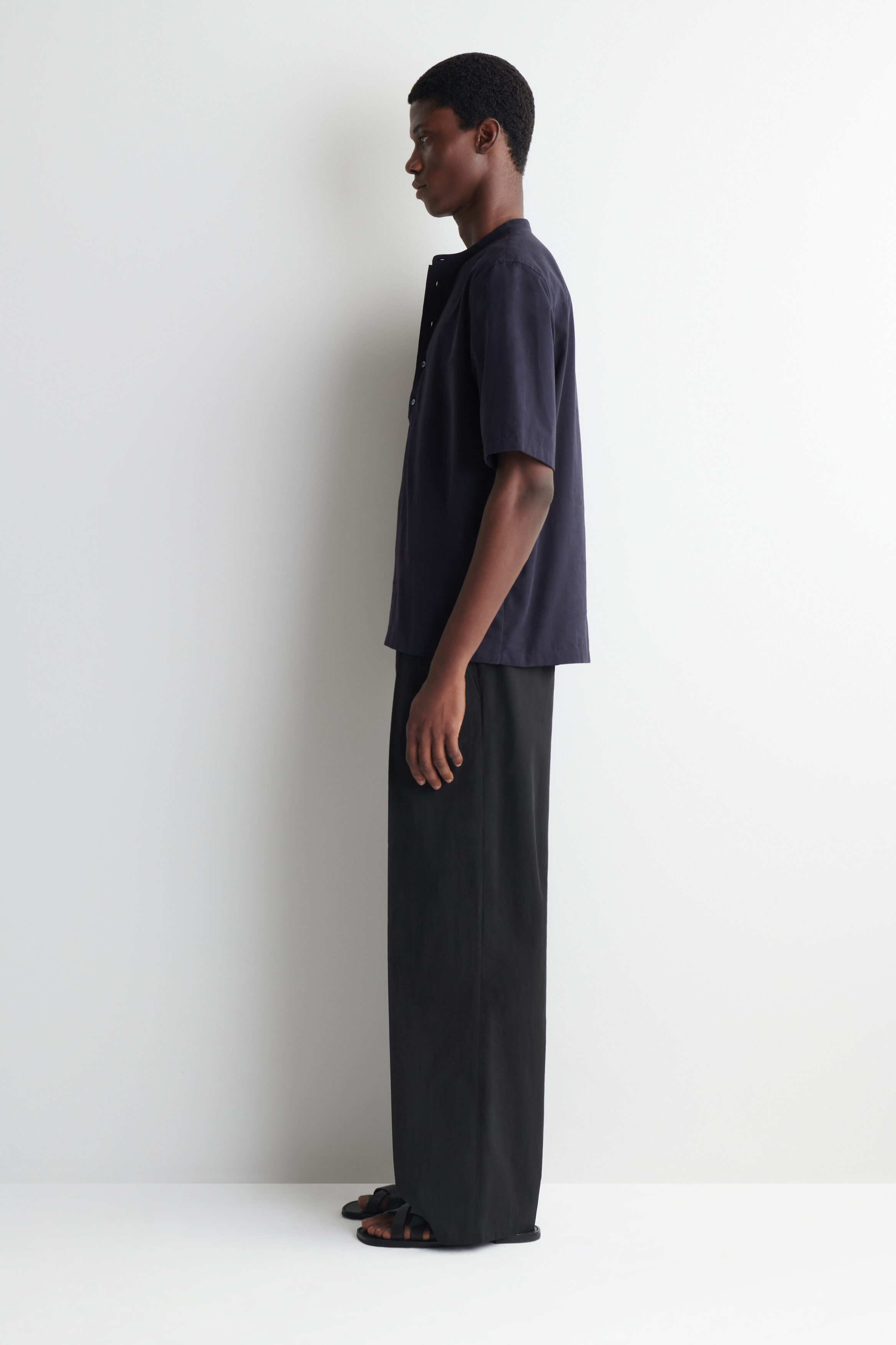 COTTON HENLEY SHIRT - thumbnail 2