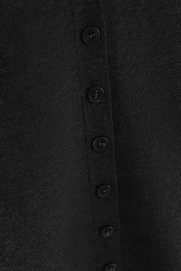 MERINO WOOL-BLEND CARDIGAN — BLACK 7