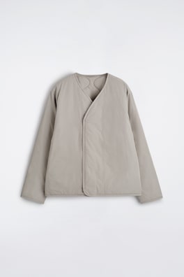 REVERSIBLE QUILTED JACKET — LIGHT GREY 8