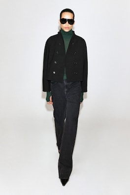 MERINO WOOL TURTLENECK TOP — DARK GREEN 2