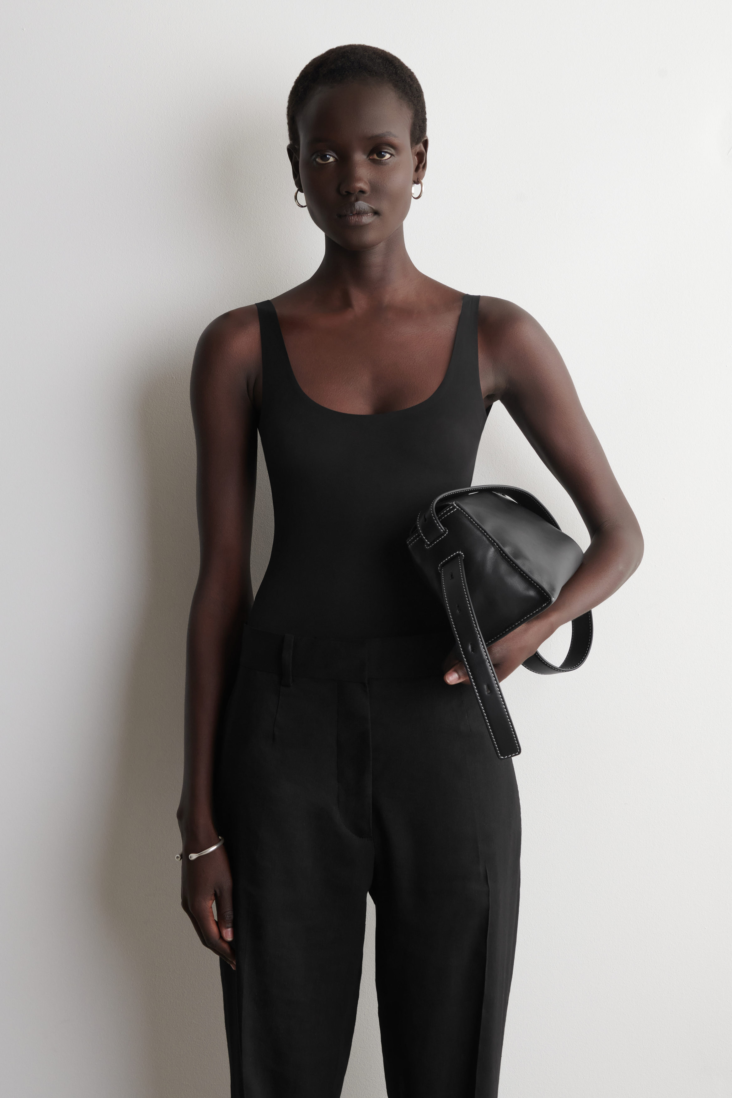lcdc キャミ　glowny blackup cos musinsa INTERLOCK JERSEY BODYSUIT - BLACK | COS GB