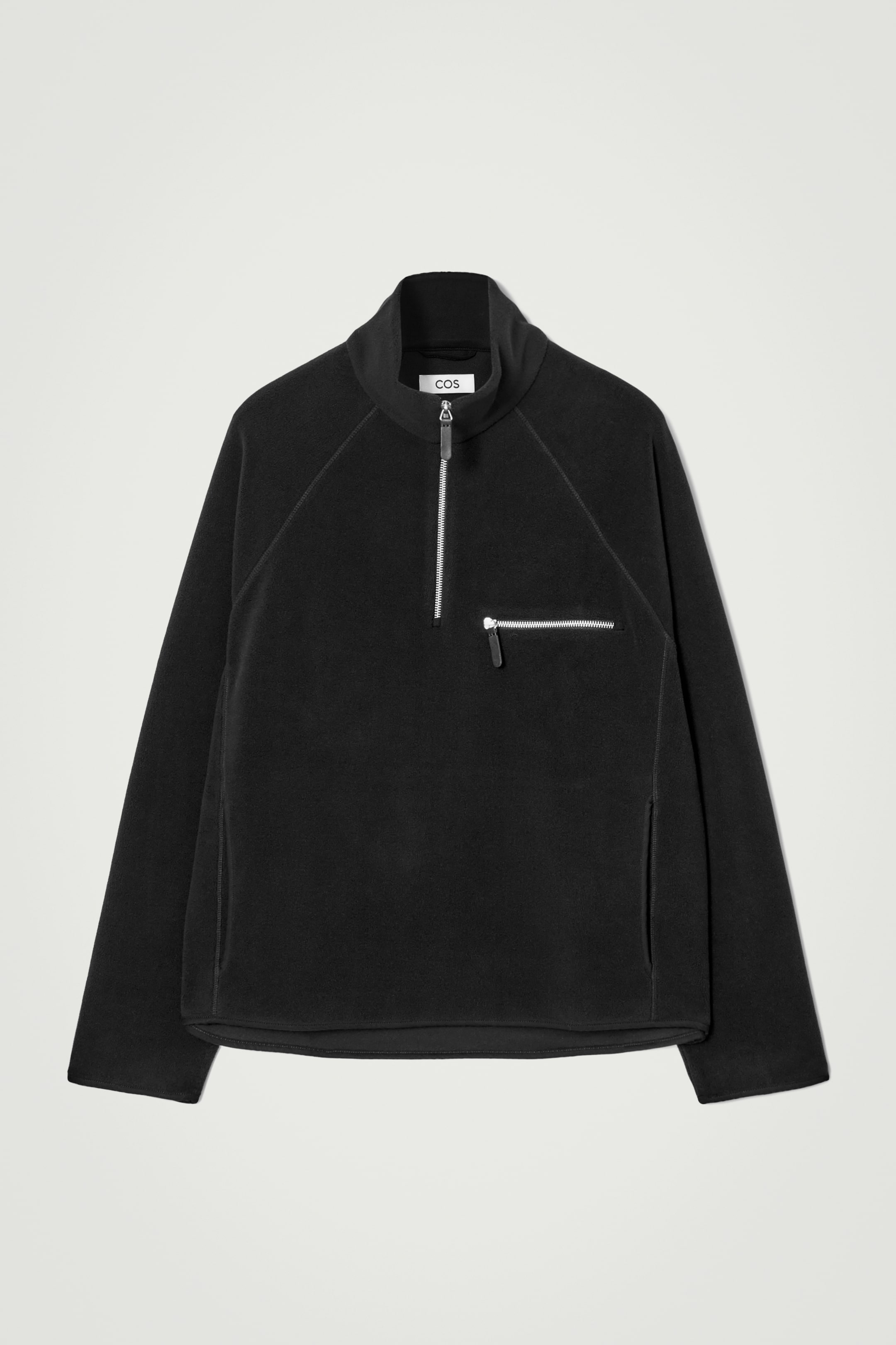 Grösseres Bild ansehen: FLEECEPULLOVER MIT KURZEM REISSVERSCHLUSS - SCHWARZ - HERREN | H&M CH 7