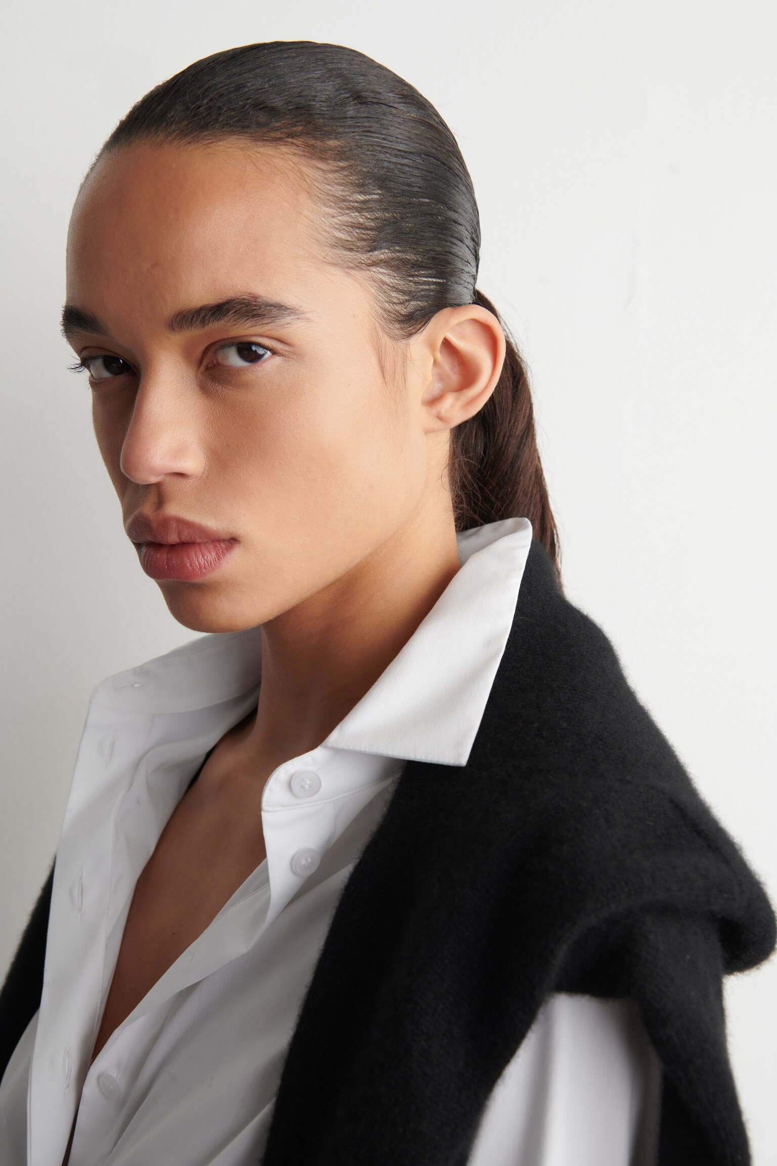 CHEMISE CLASSIQUE EN COTON - BLANC - 5