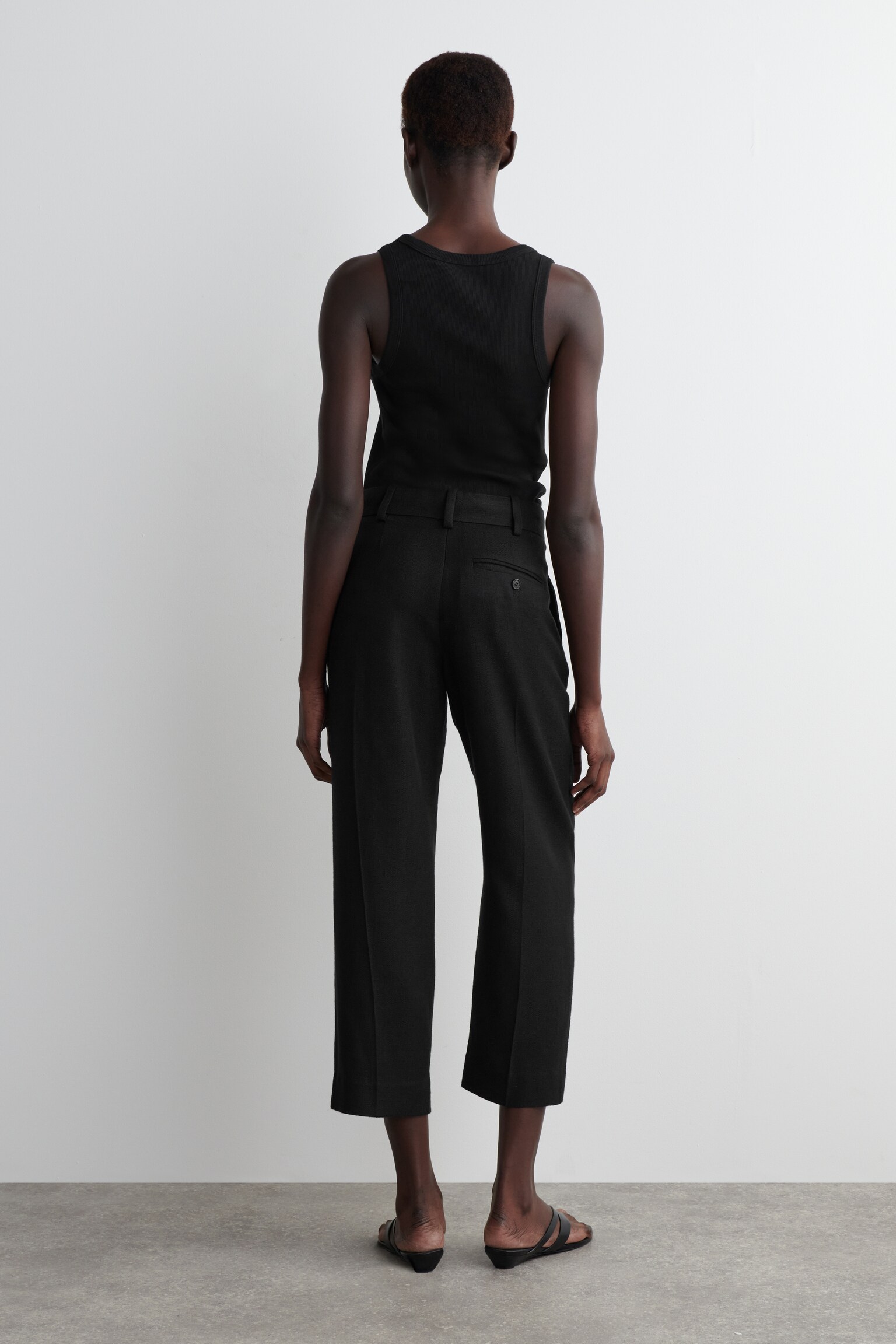 PANTALON DE TAILLEUR COURT - NOIR - 5