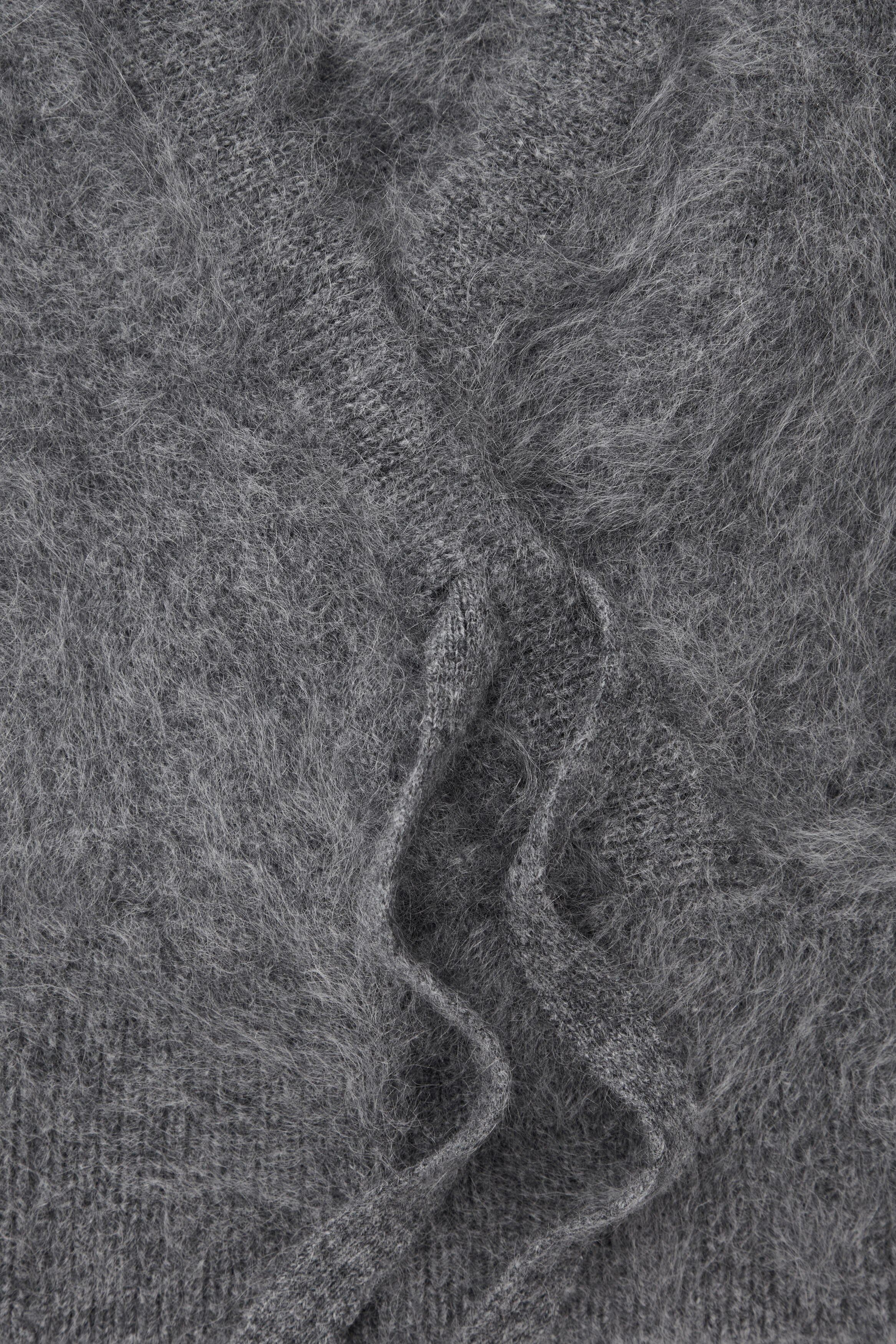 【未使用・タグ付】wool cashmere バラクラバ/グレー TEXTURED PURE CASHMERE BALACLAVA - DARK GREY | COS