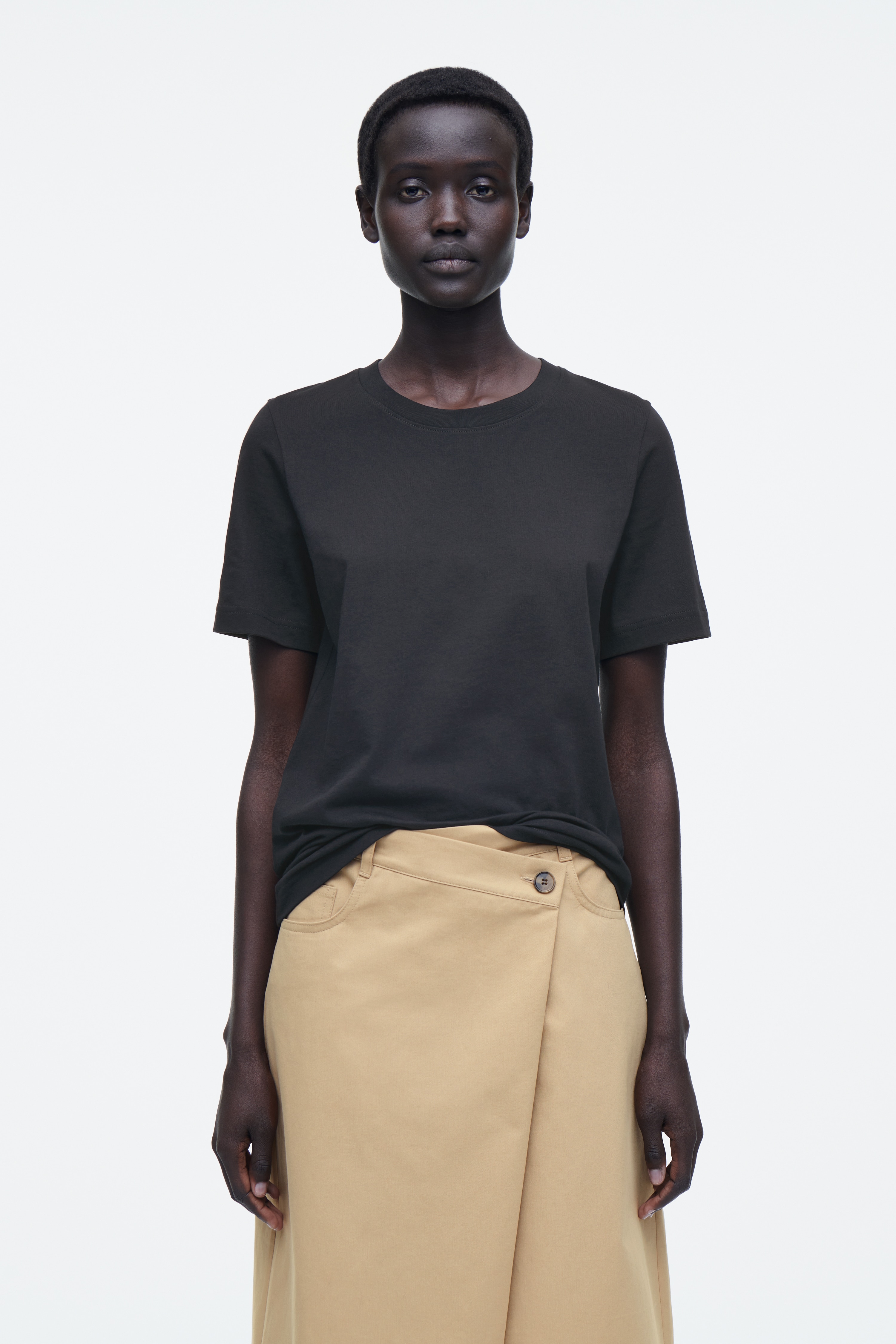 Tricou 24/7 regular - Negru/Alb