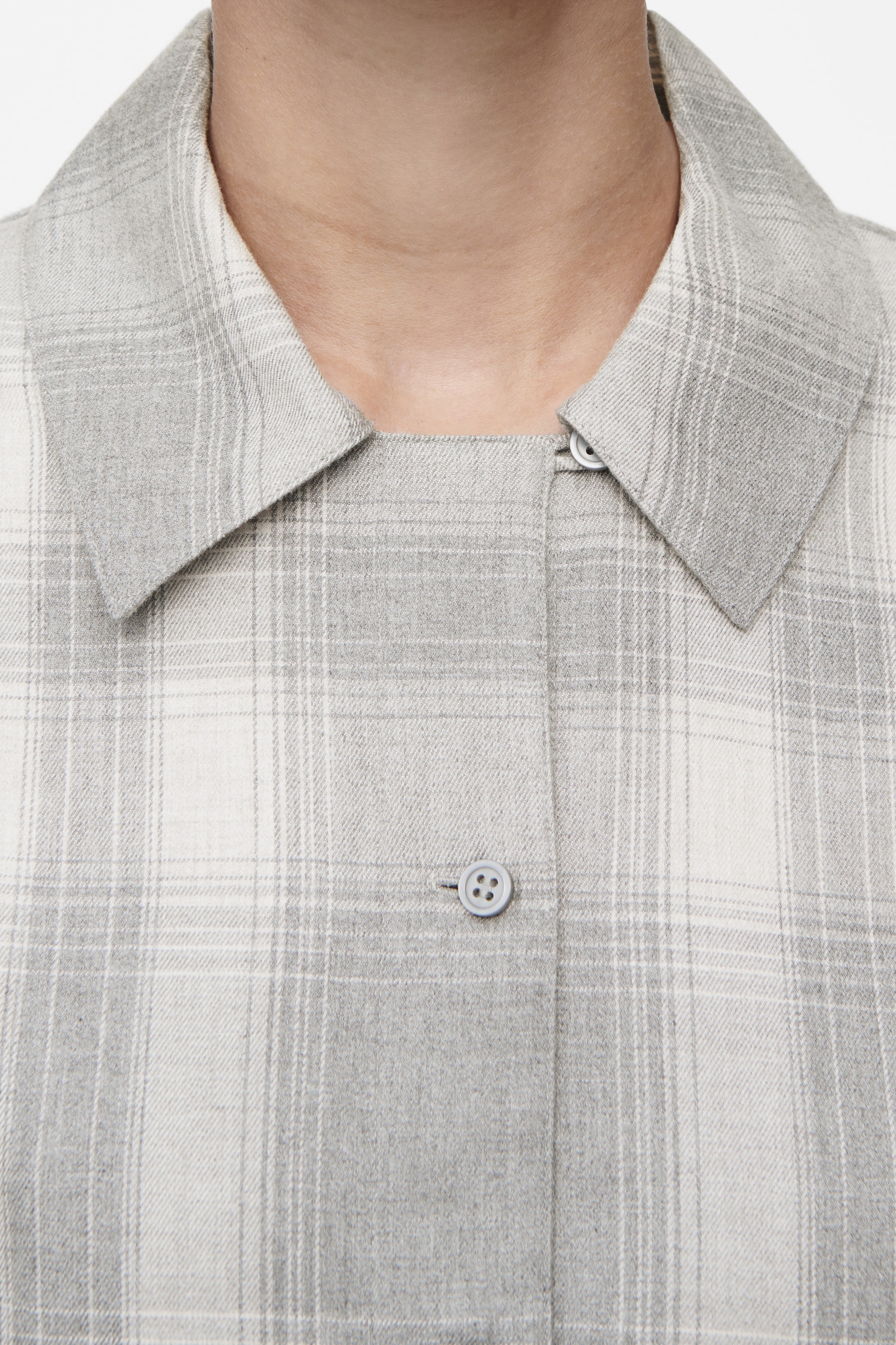 View larger image: CHECKED FLANNEL PYJAMA SHIRT - GREY / CHECKED - Ladies | H&M GB 5