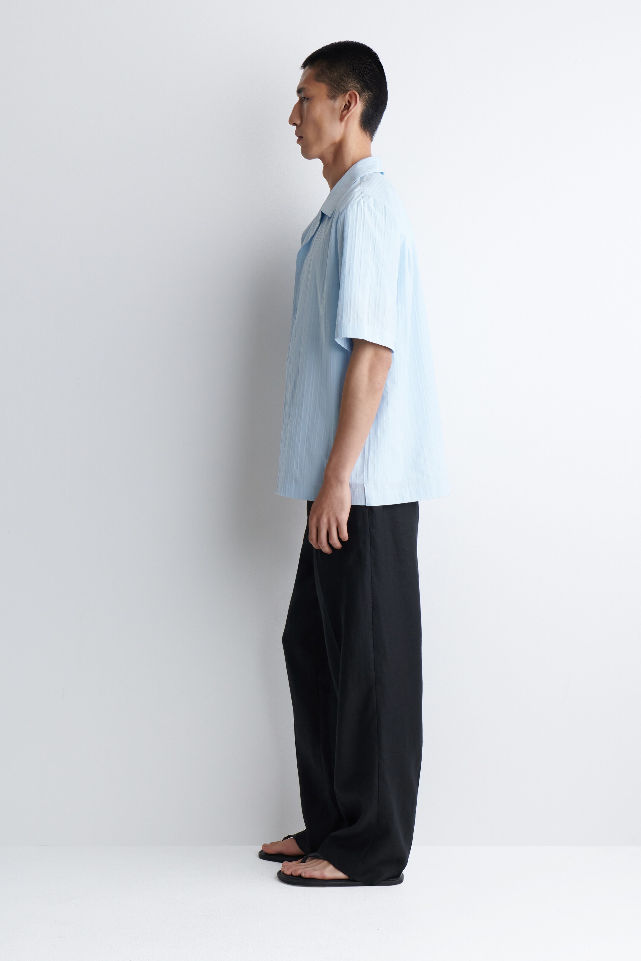 Visualizza immagine più grande: CAMICIA CON COLLETTO APERTO - AZZURRO - UOMO | H&M IT 6