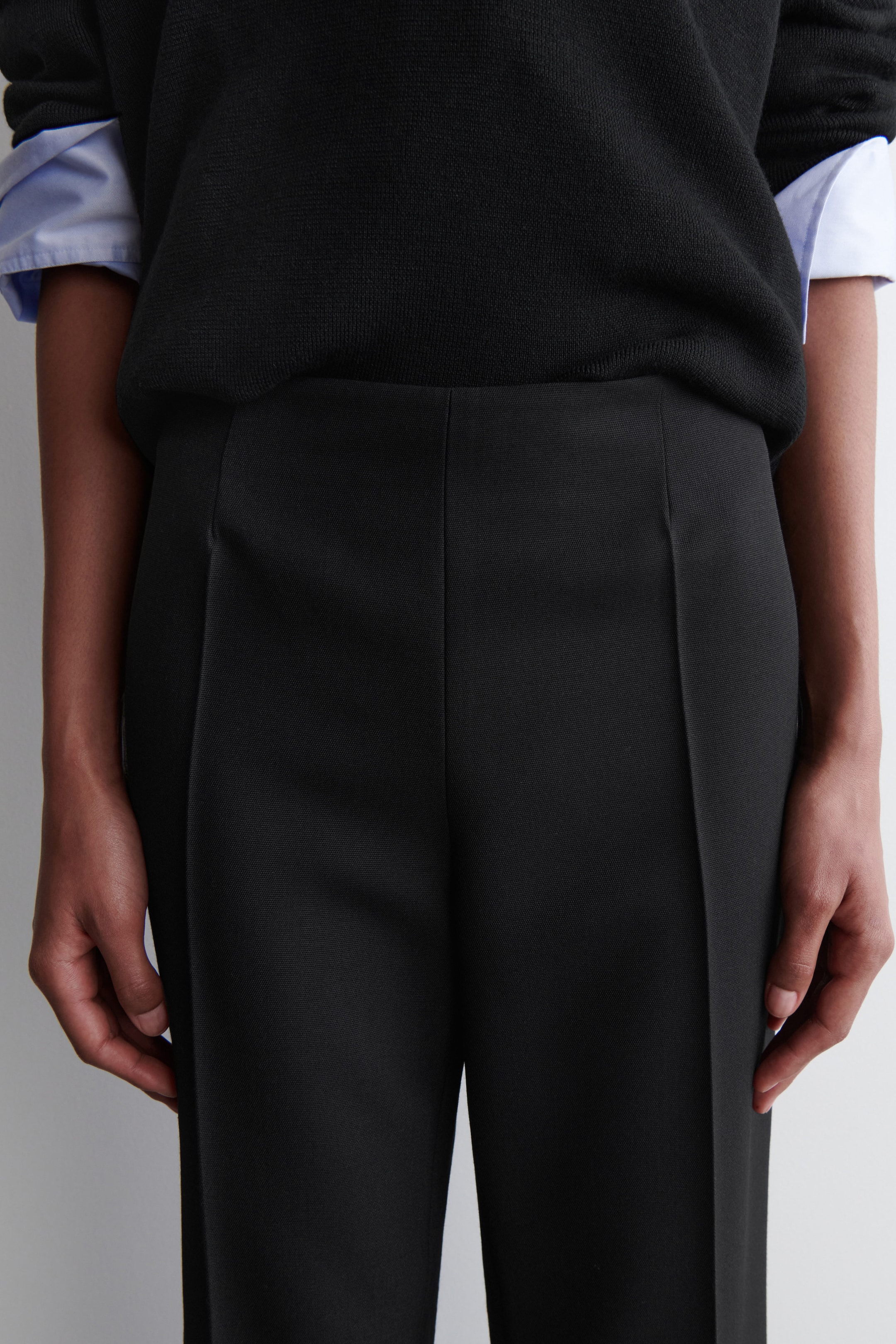PANTALONI SARTORIALI IN MISTO LANA