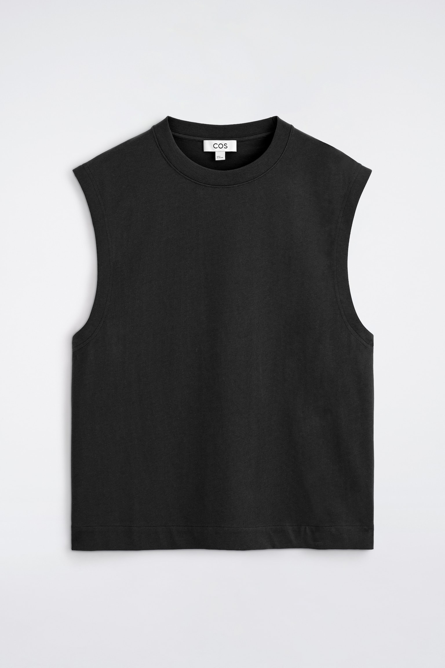 Afslappet tanktop i bomuldskrepp - SORT/MARINEBLÅ/MØRKEBRUN - 1