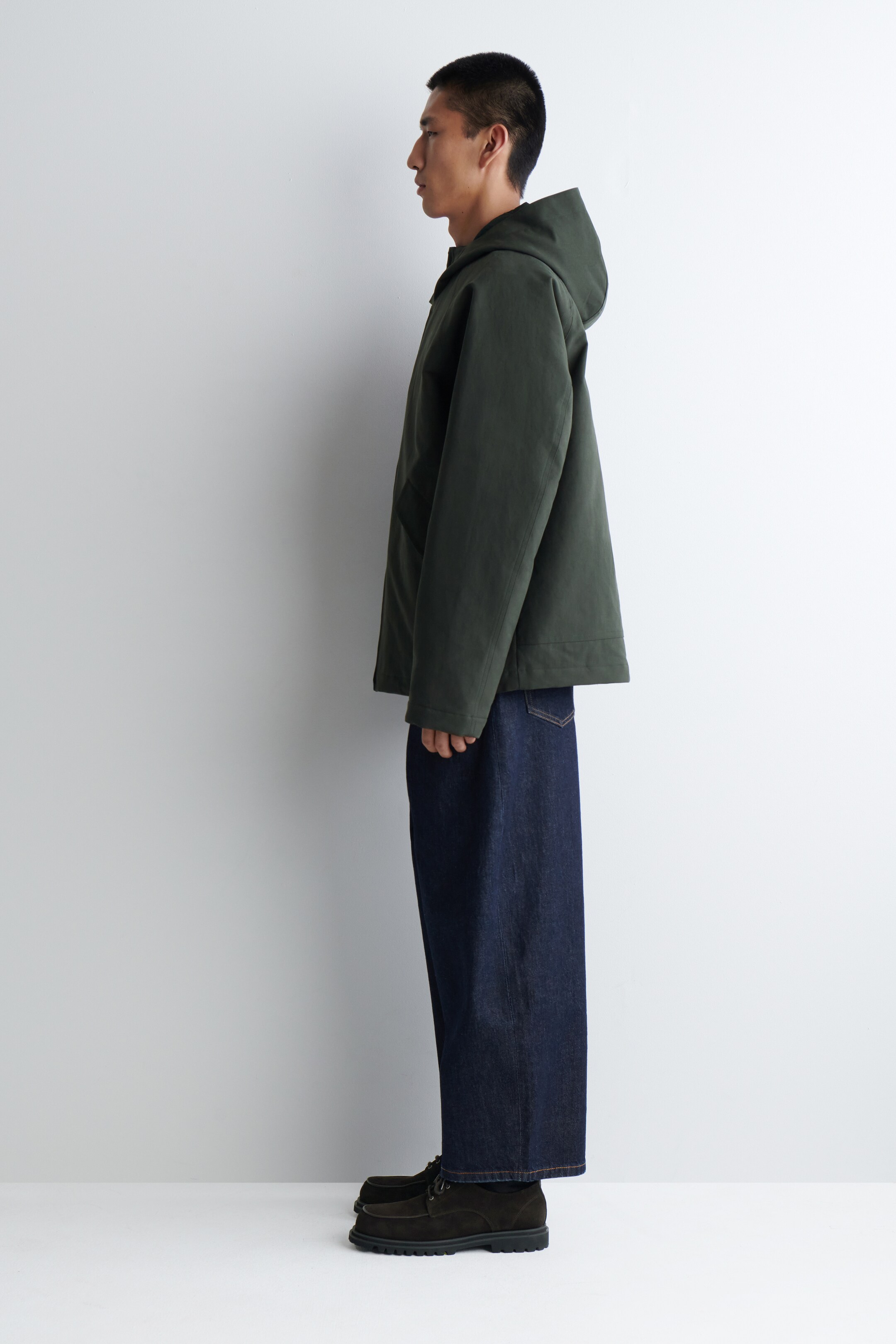 Visualizza immagine più grande: GIACCA CON CAPPUCCIO IN COTONE TECNICO - VERDE SCURO - UOMO | H&M IT 5