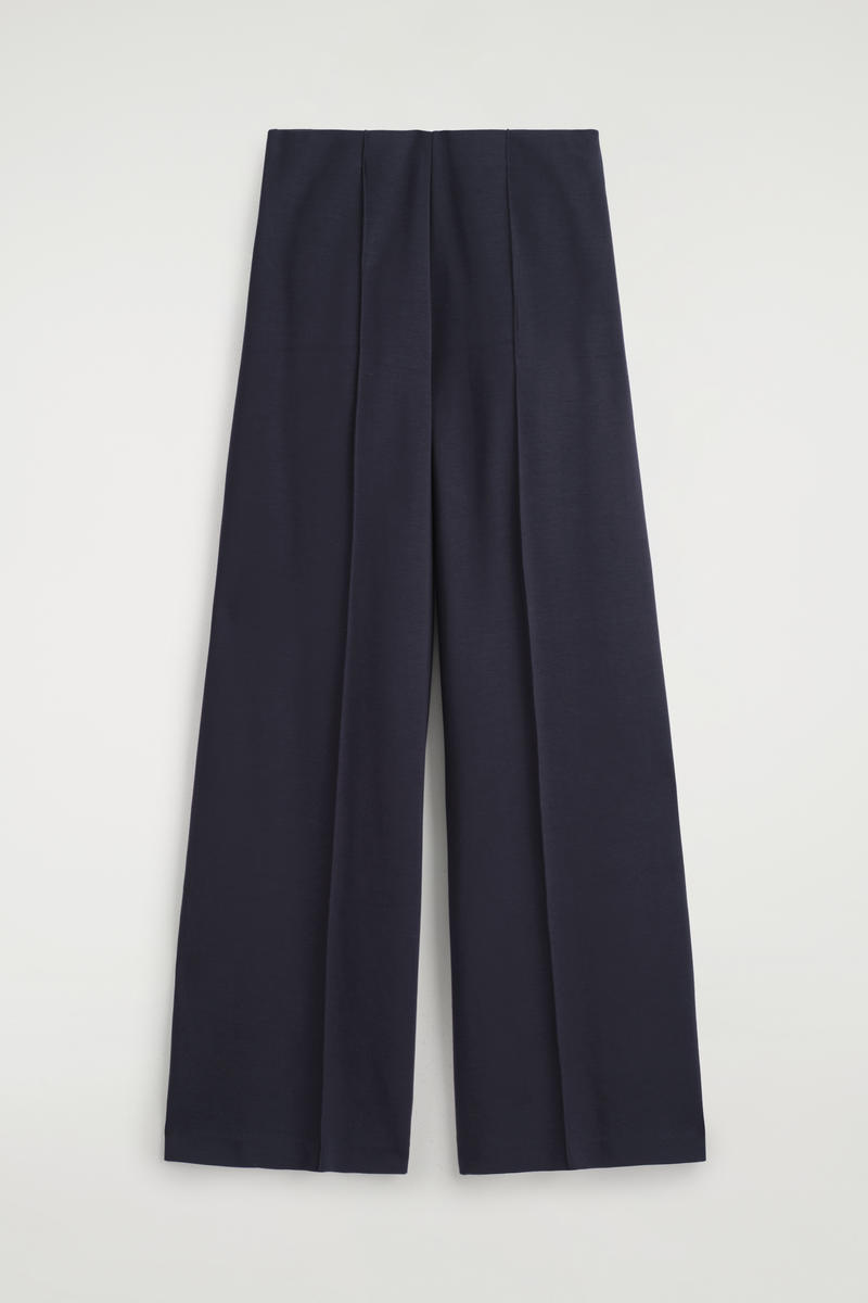 Cos Modal Wide-leg Pants In Blue