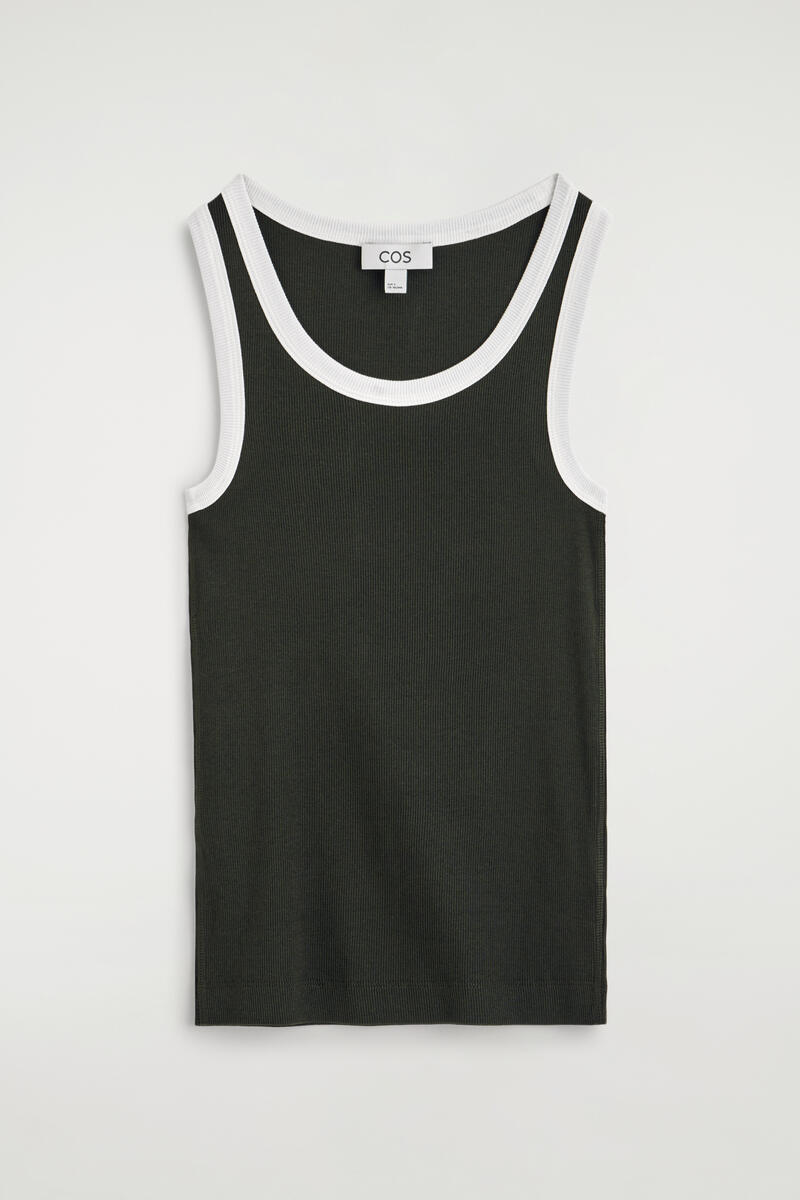 Ribbed Cotton Tank Top