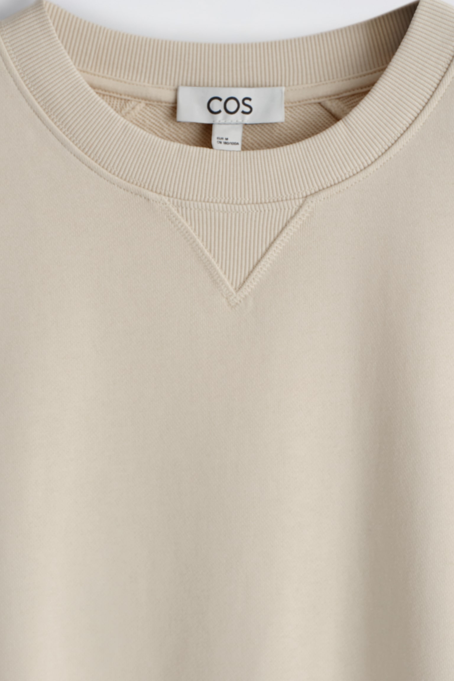 SUDADERA OVERSIZE DE MANGA CORTA - BEIGE CLARO - 6