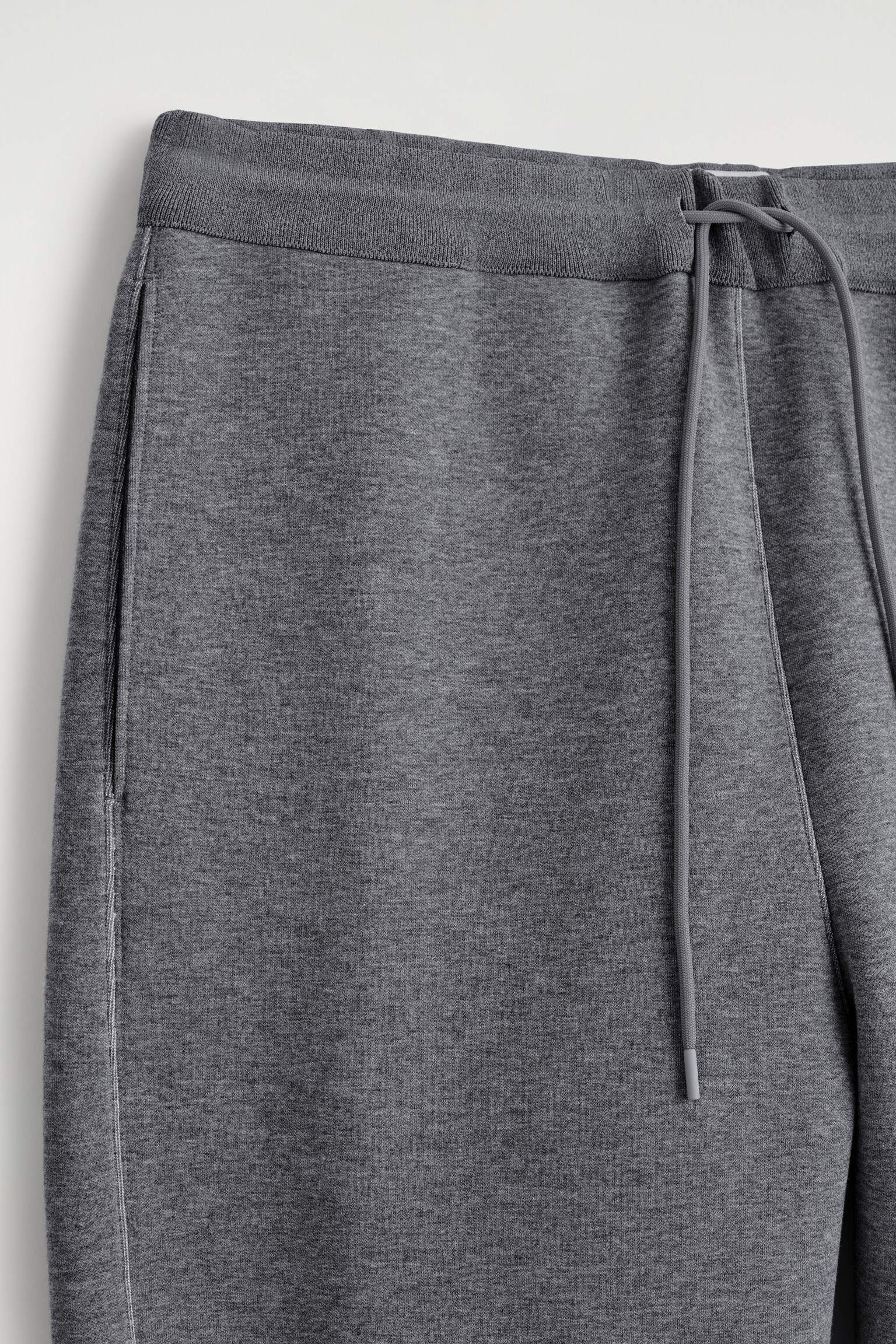 PANTALON DE JOGGING BARREL EN SCUBA - GRIS CHINÉ/NOIR - 3
