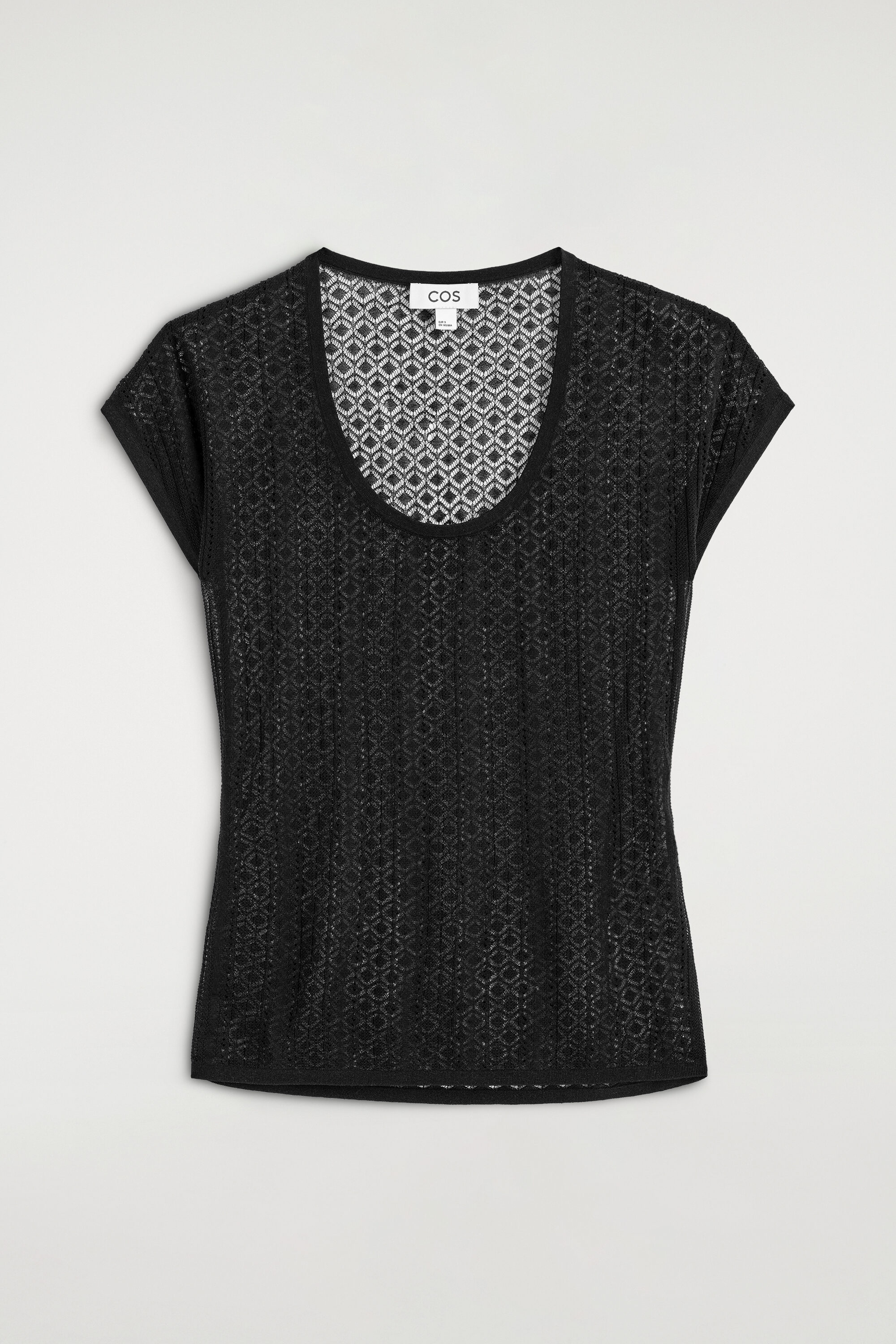 Diamond-knit Lace T-shirt