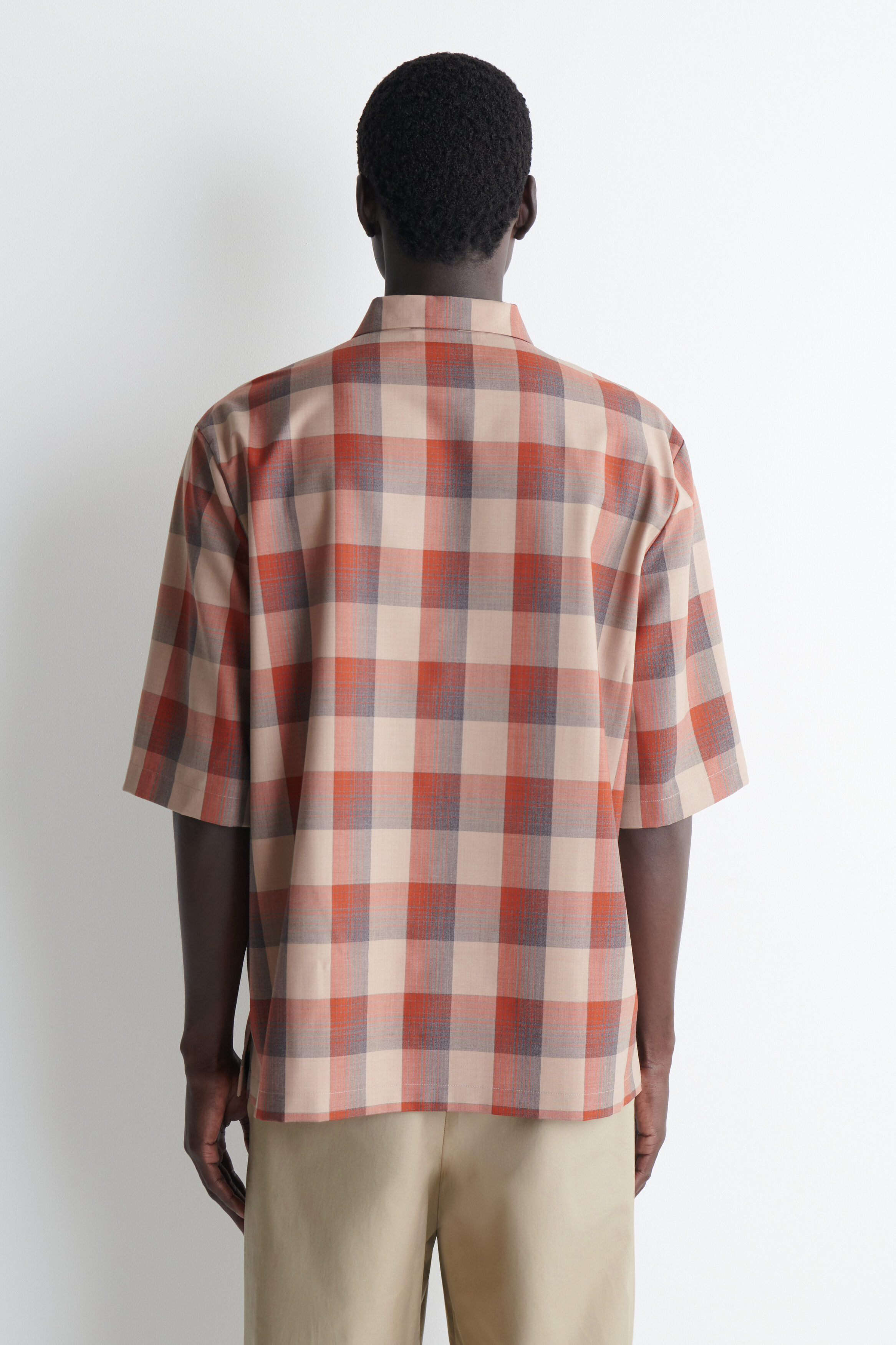 CHECKED WOOL-BLEND SHIRT - thumbnail 5
