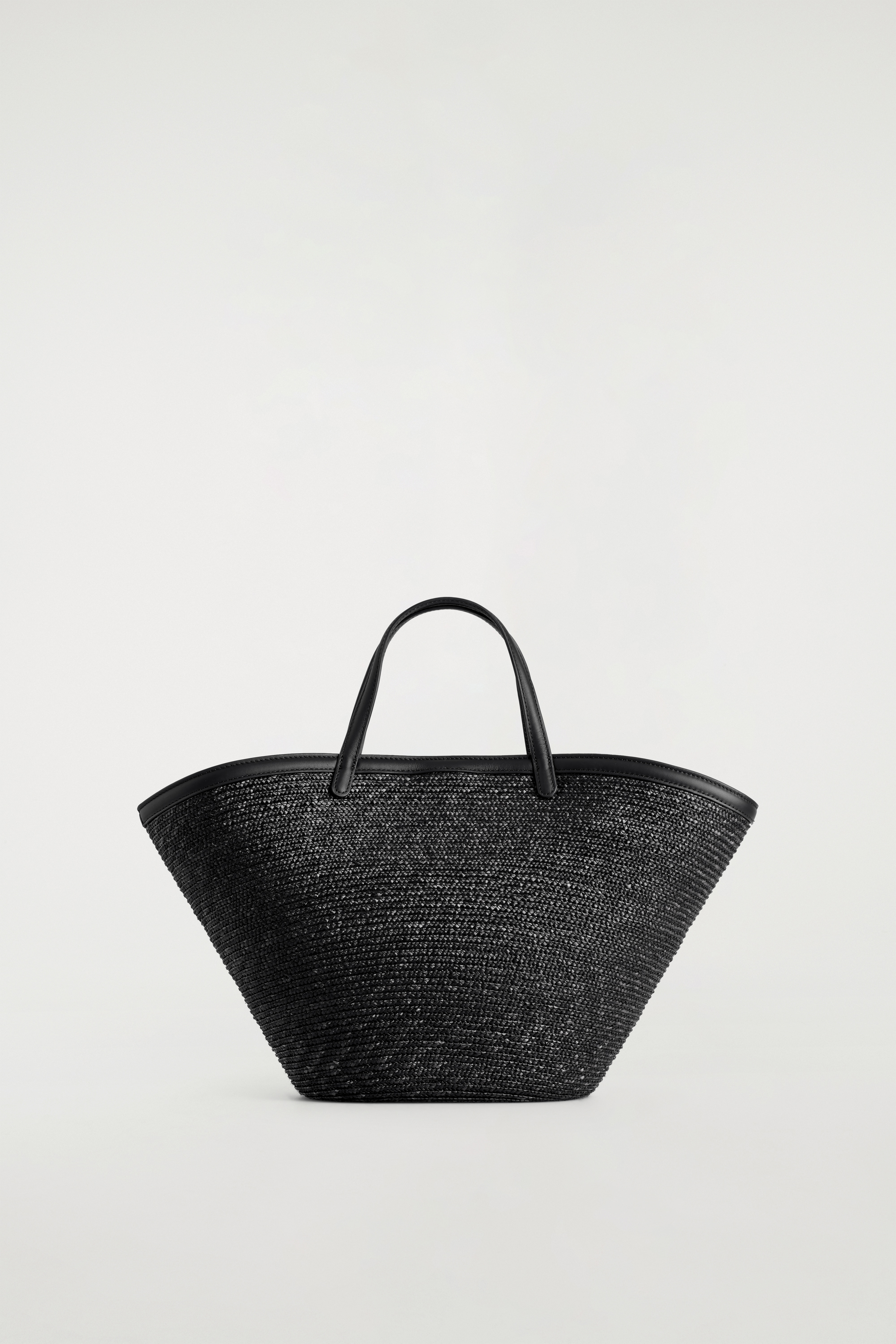 BORSA TOTE SALTWATER IN PAGLIA - NERO