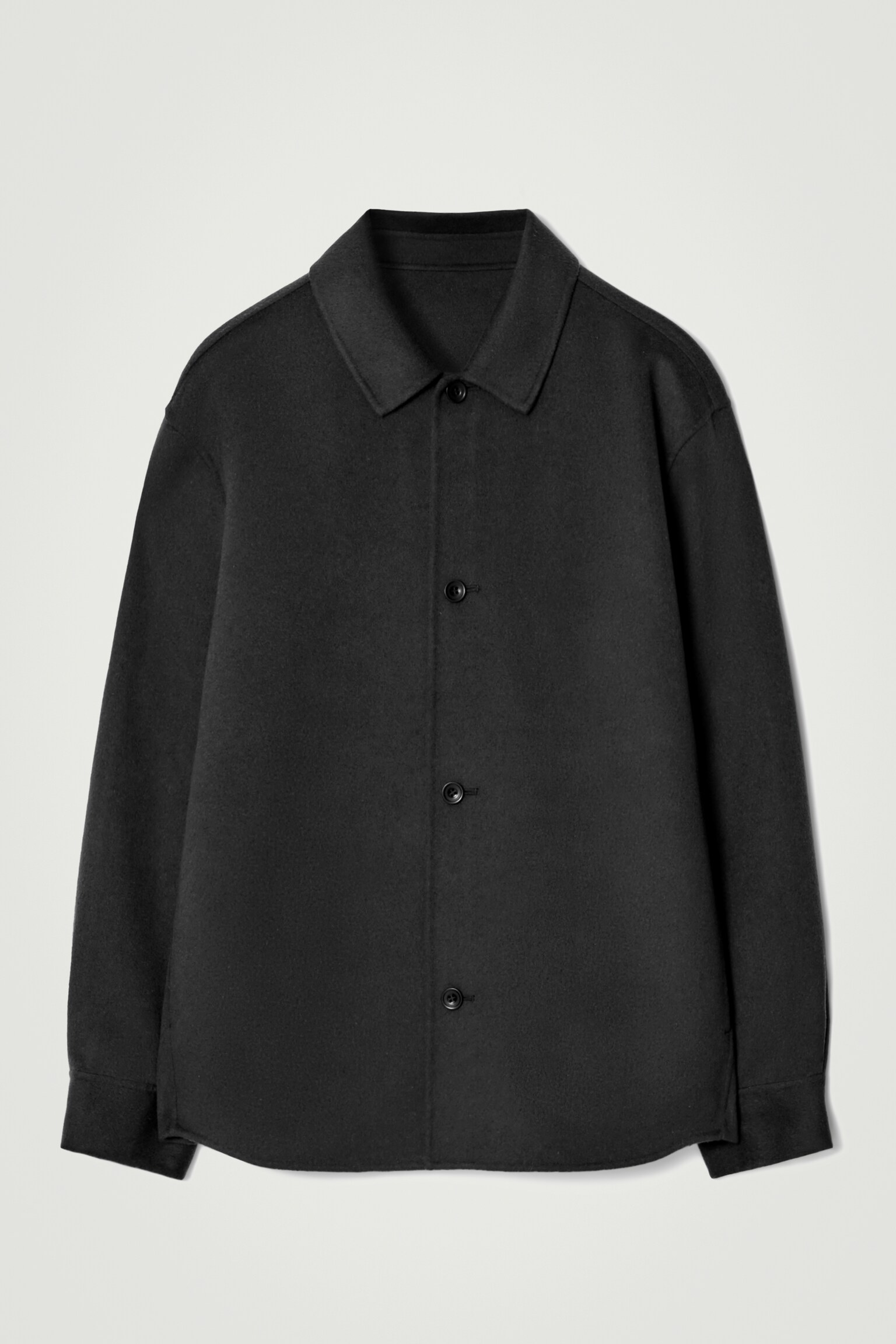 SURCHEMISE LAINE DOUBLE FACE - NOIR - 2