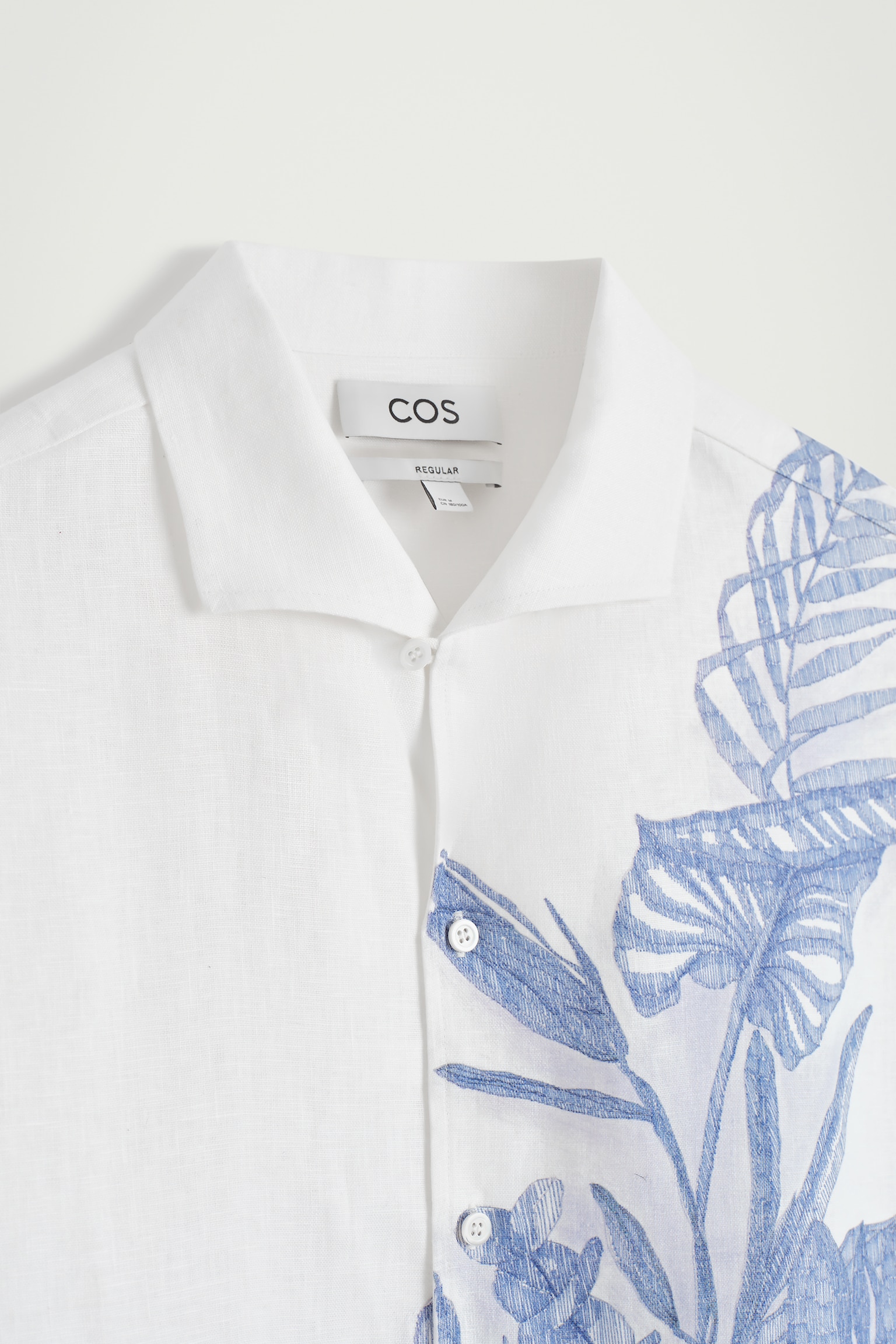 CHEMISE À MANCHES COURTES EN LIN - BLANC / BLEU / IMPRIMÉ/NOIR/BEIGE / NON TEINT/BLANC - 3