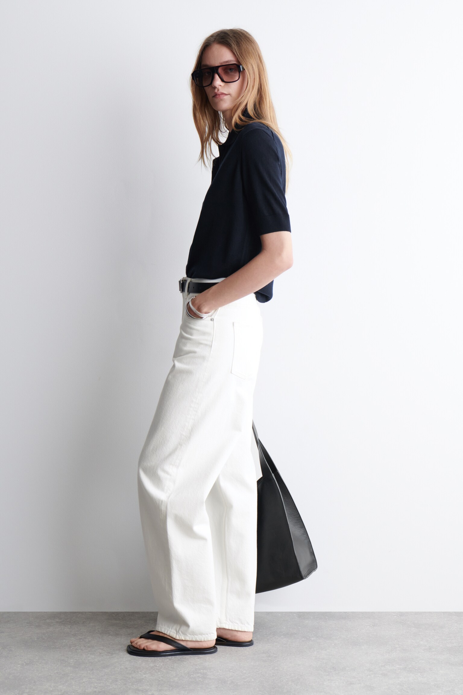 ПОЛО КАРДИГАН ОТ МЕРИНОСОВА ВЪЛНА - ТЪМНО СИНЬО/ЧЕРВЕНО/СИВО МЕЛАНЖ - 5