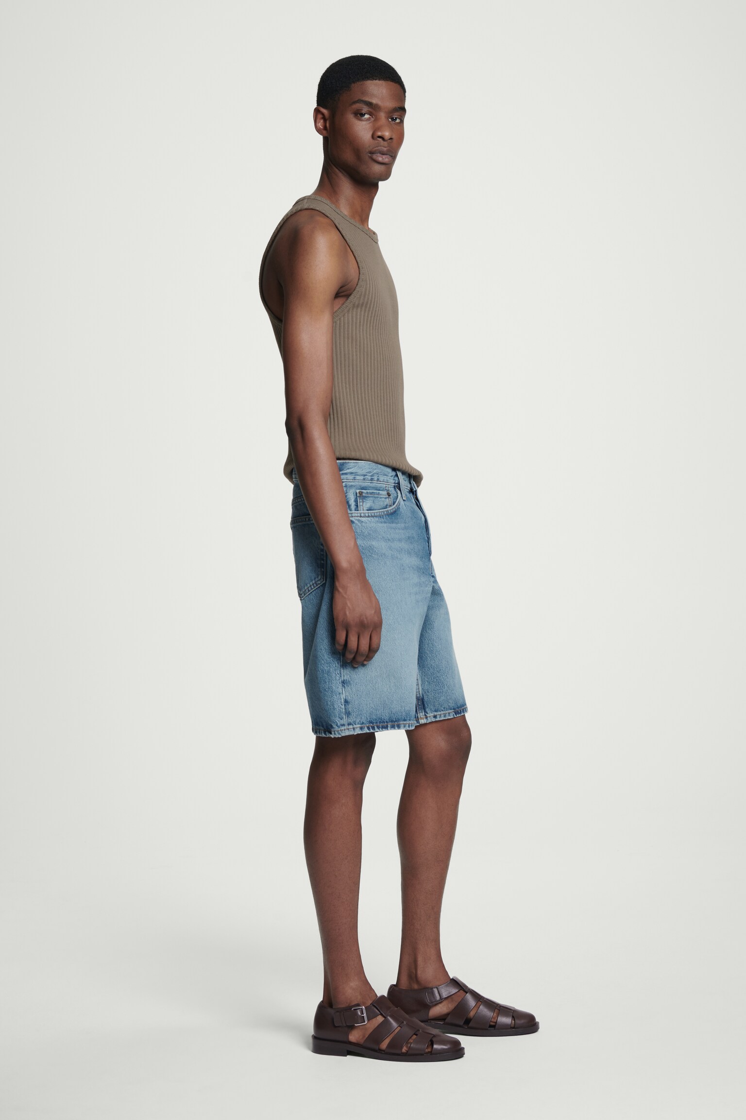 SHORT EN JEAN - BLEU/ÉCRU - 4