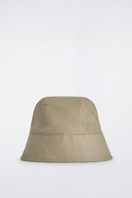 REVERSIBLE BUCKET HAT — BEIGE / CHECKED 4