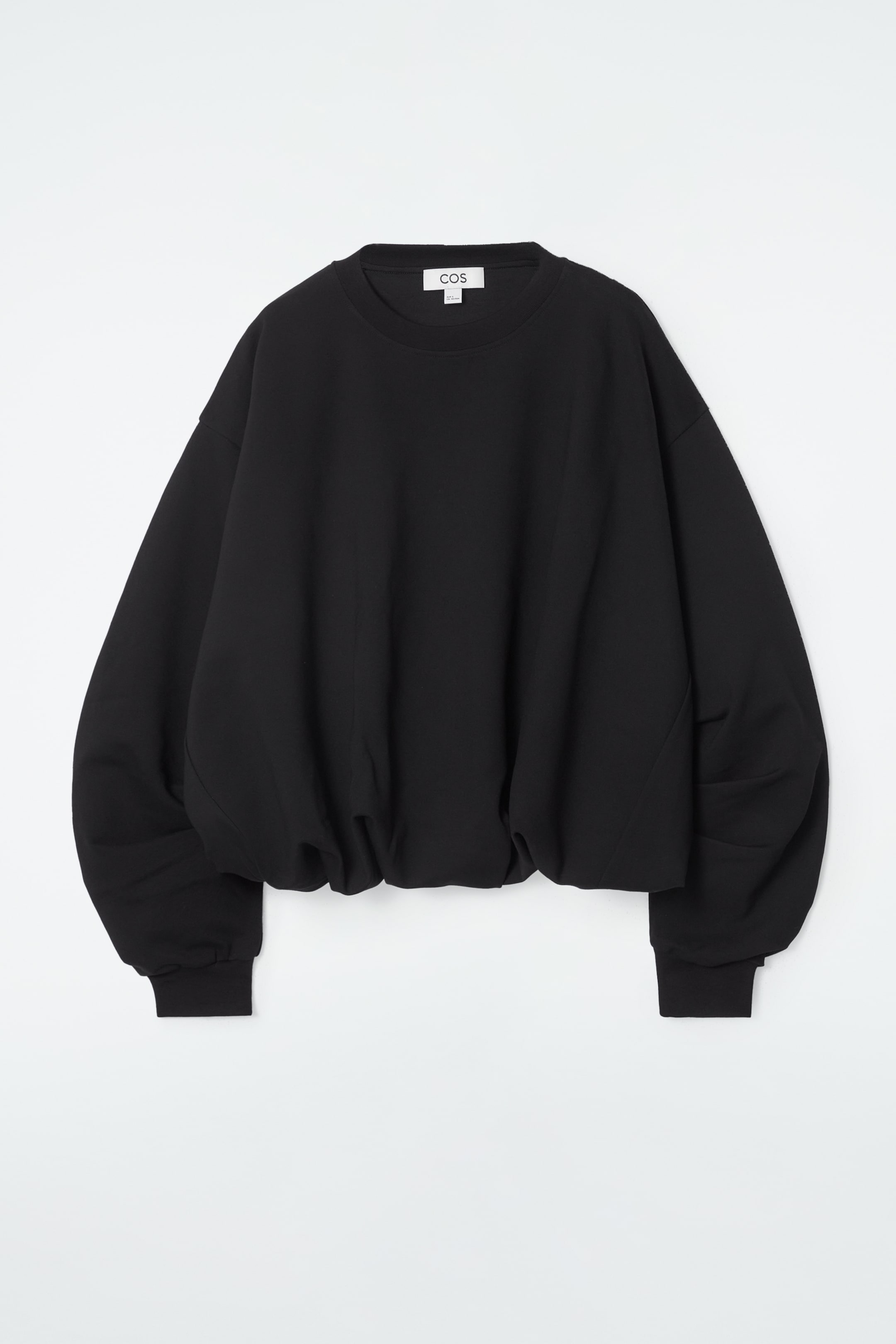 Grotere afbeelding bekijken: BUBBLE-HEM SWEATSHIRT - BLACK - DAMES | H&M NL 1