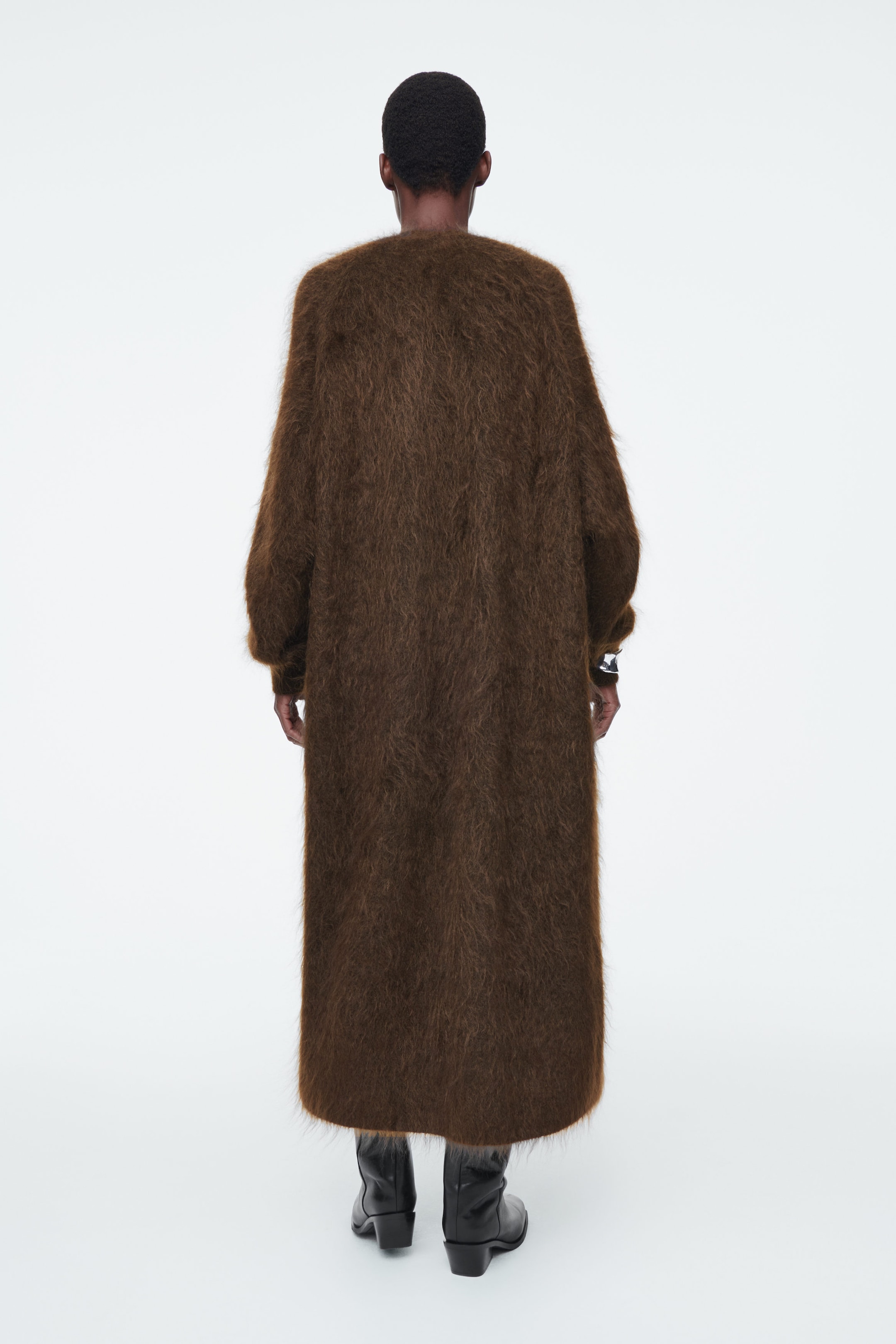 MAXICÁRDIGAN MEZCLA MOHAIR TEXTURIZADO