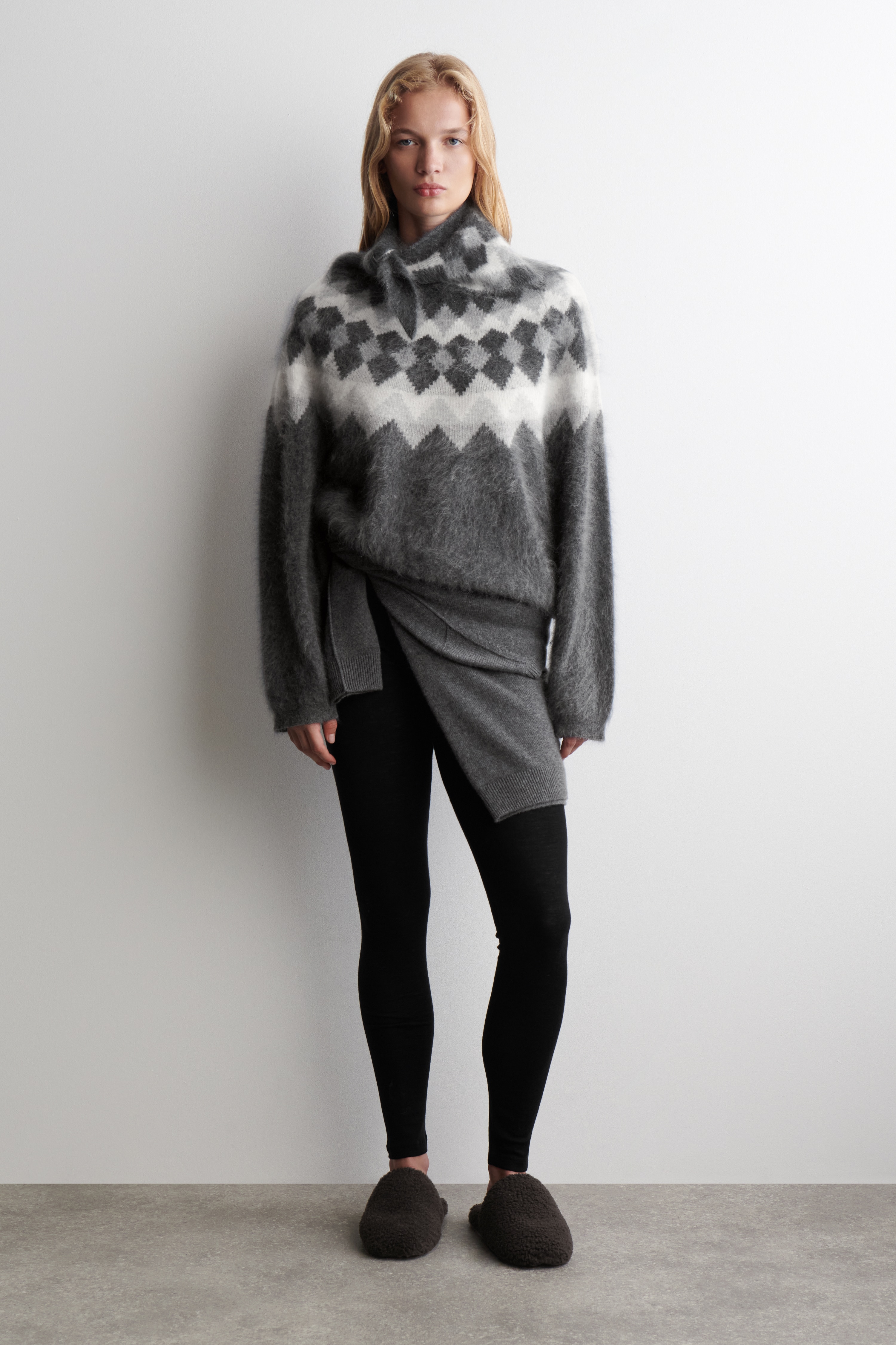 TEDDY MULES - DARK BROWN