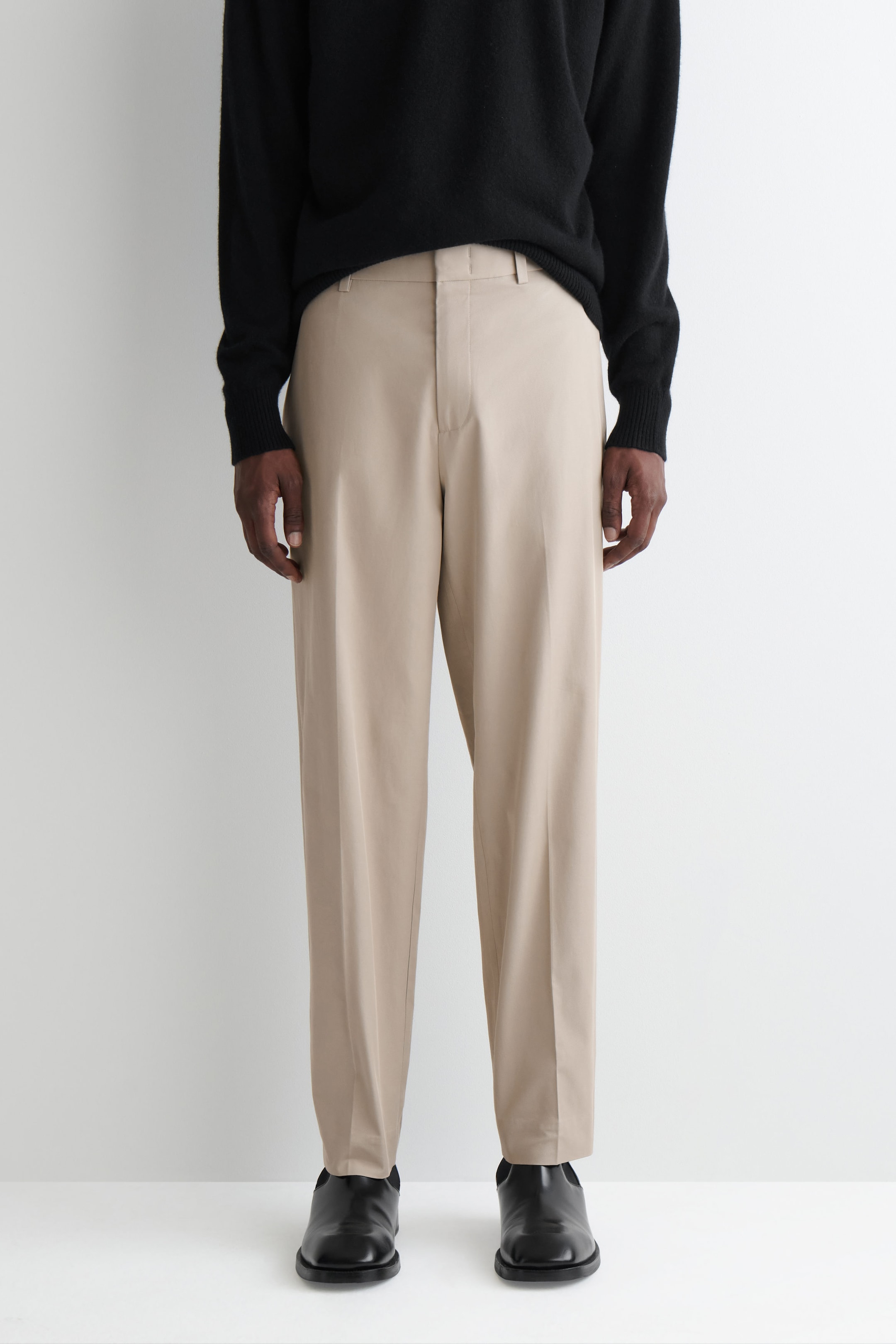 COTTON STRAIGHT-LEG CHINOS