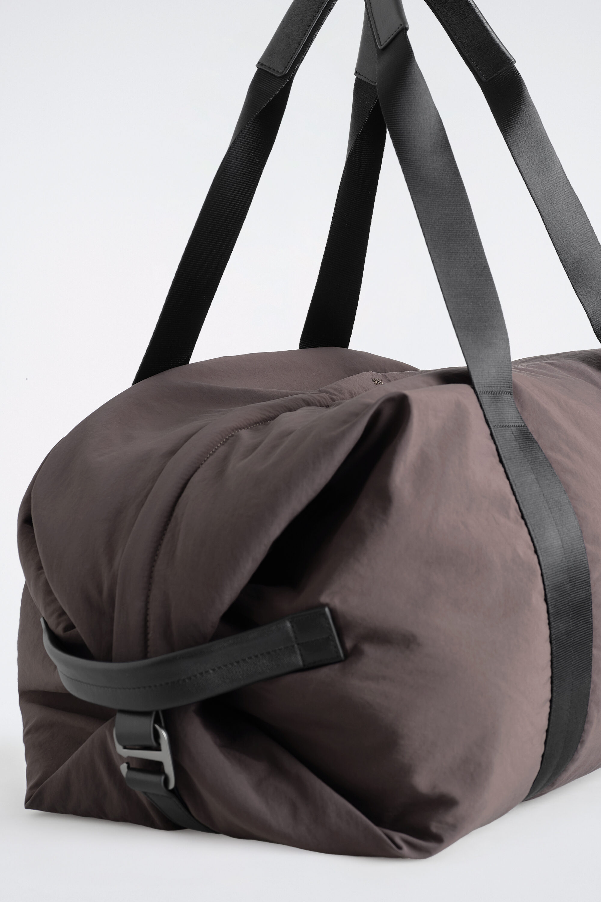 LEATHER-DETAIL DUFFEL BAG - NYLON - thumbnail 9
