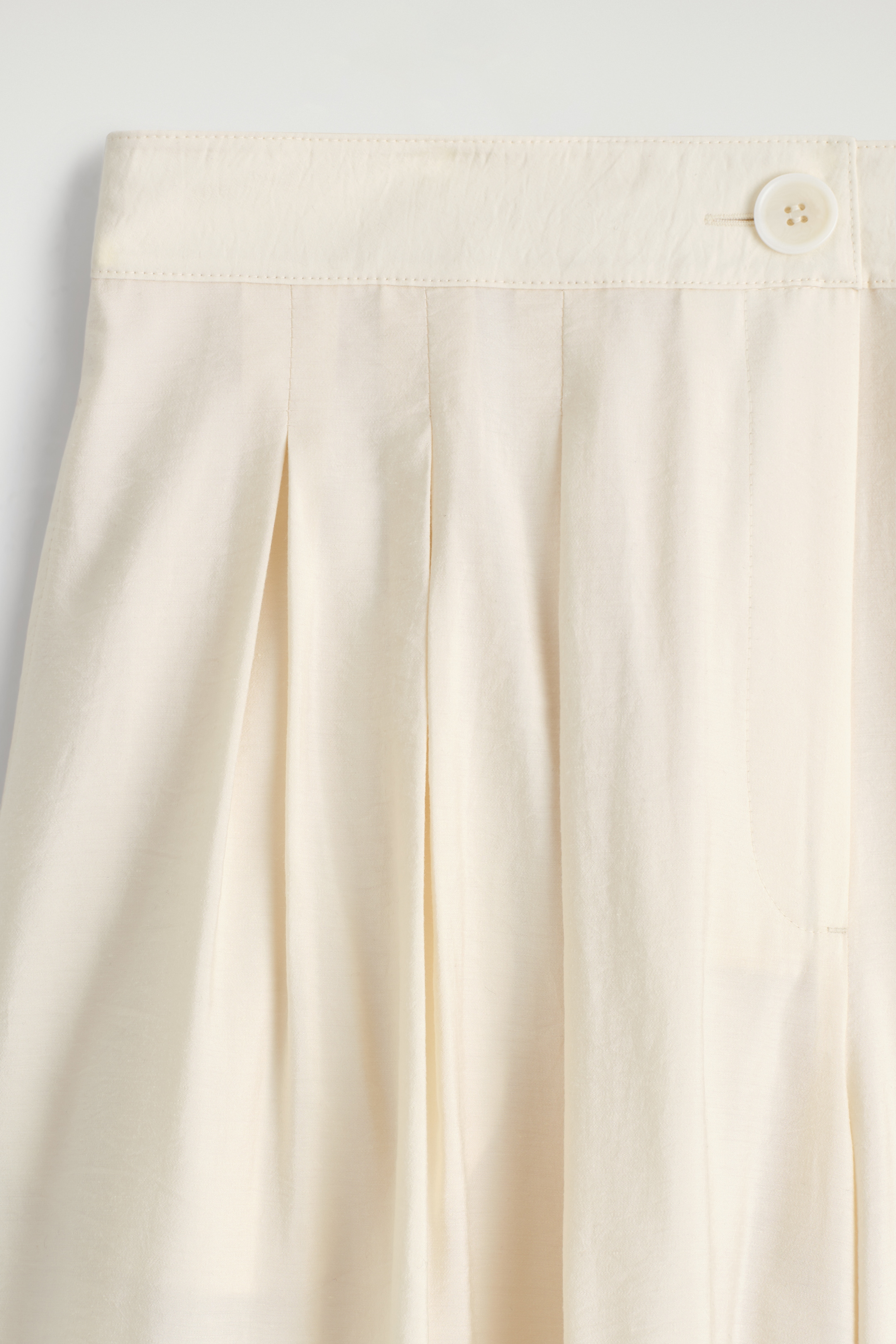 Grotere afbeelding bekijken: GEPLOOIDE MODALE WIJDE BROEK - ECRU - DAMES | H&M NL 6