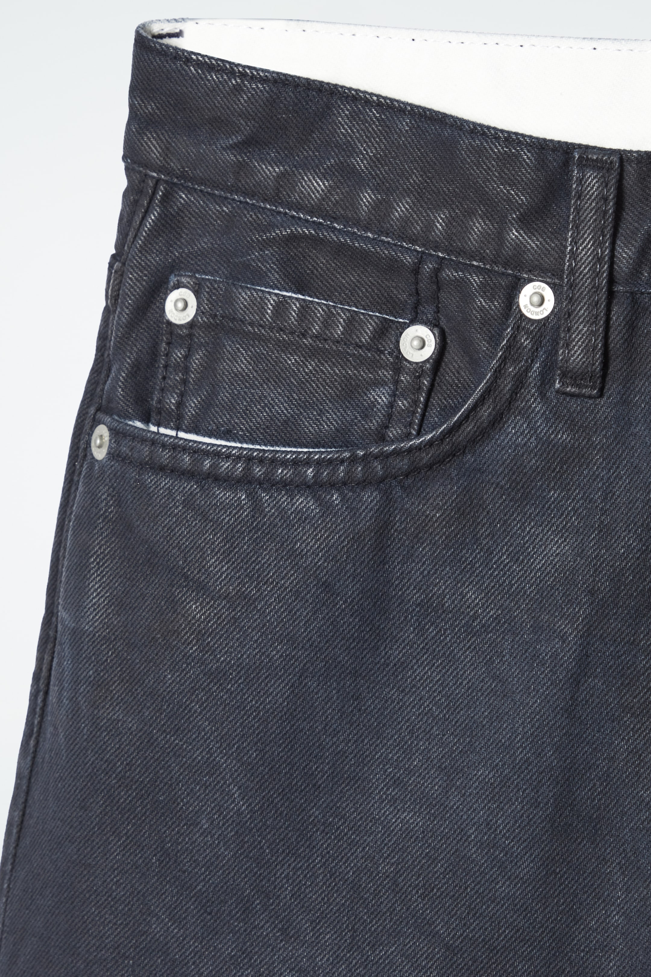 View larger image: VOLUME SPRAYED WIDE-LEG JEANS - DARK BLUE - Ladies | H&M GB 2