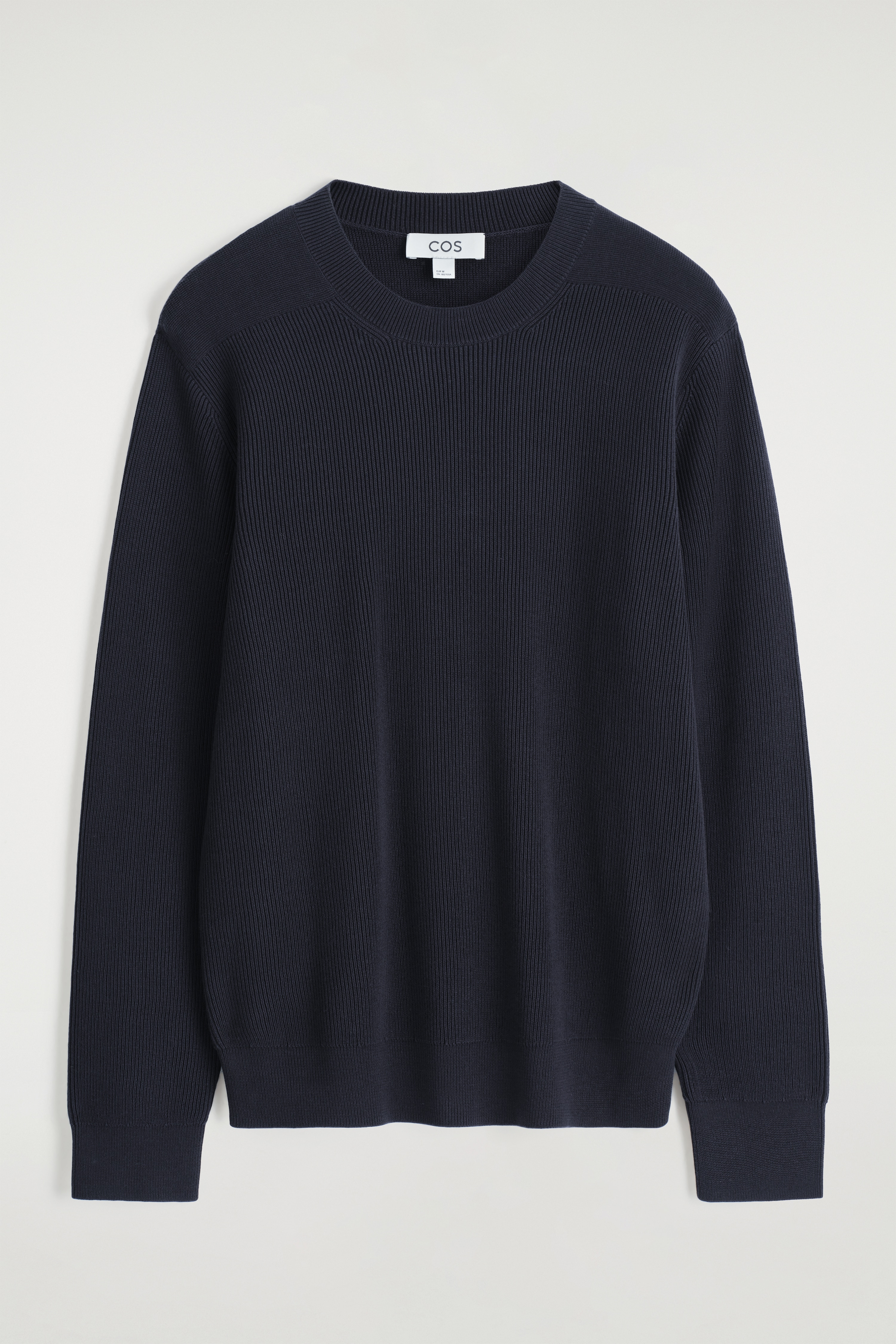 Katoenen trui met ronde hals - MARINEBLAUW/ZWART/OFFWHITE