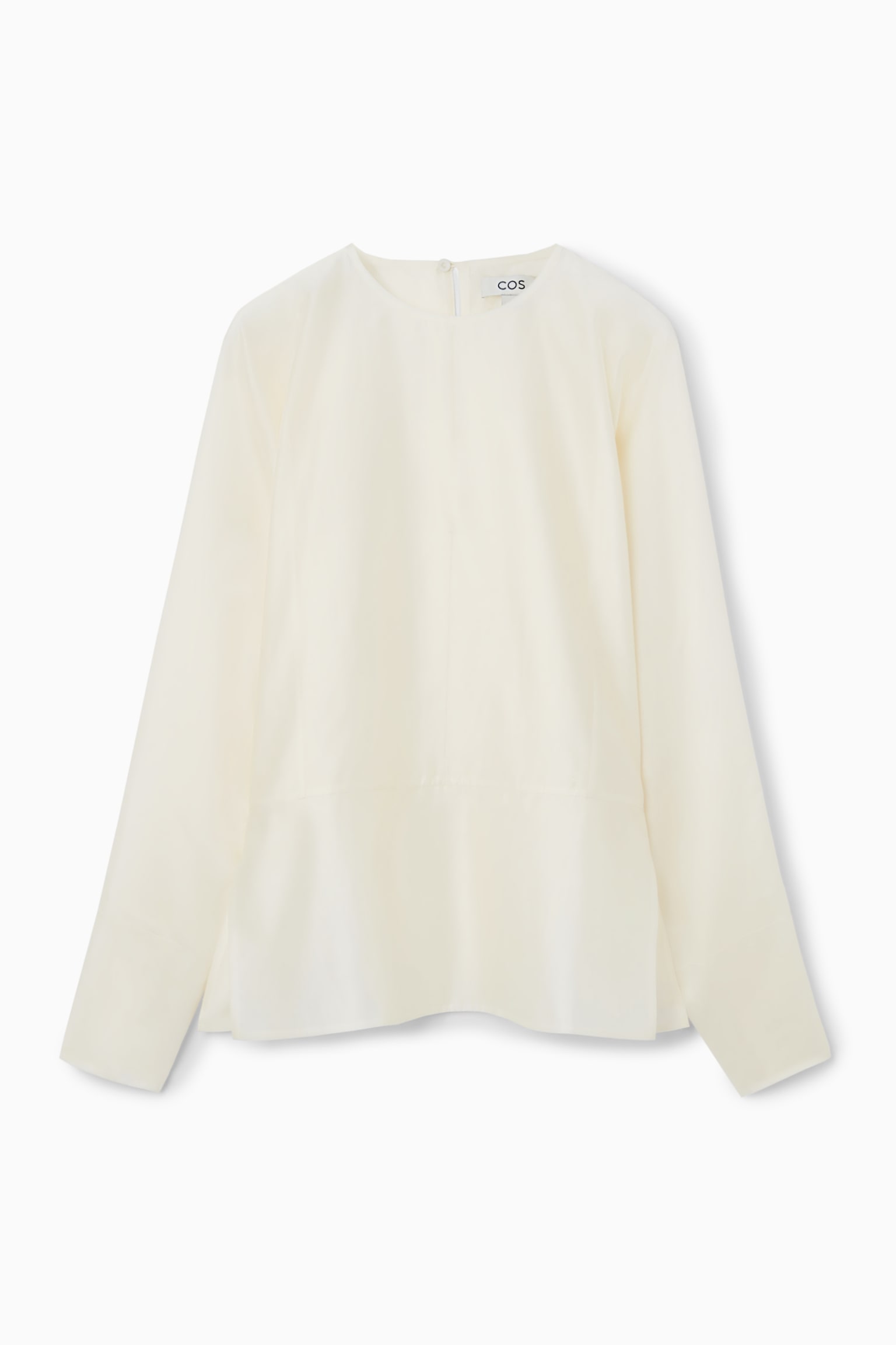 OPEN-SLEEVE BLOUSE - OFF-WHITE