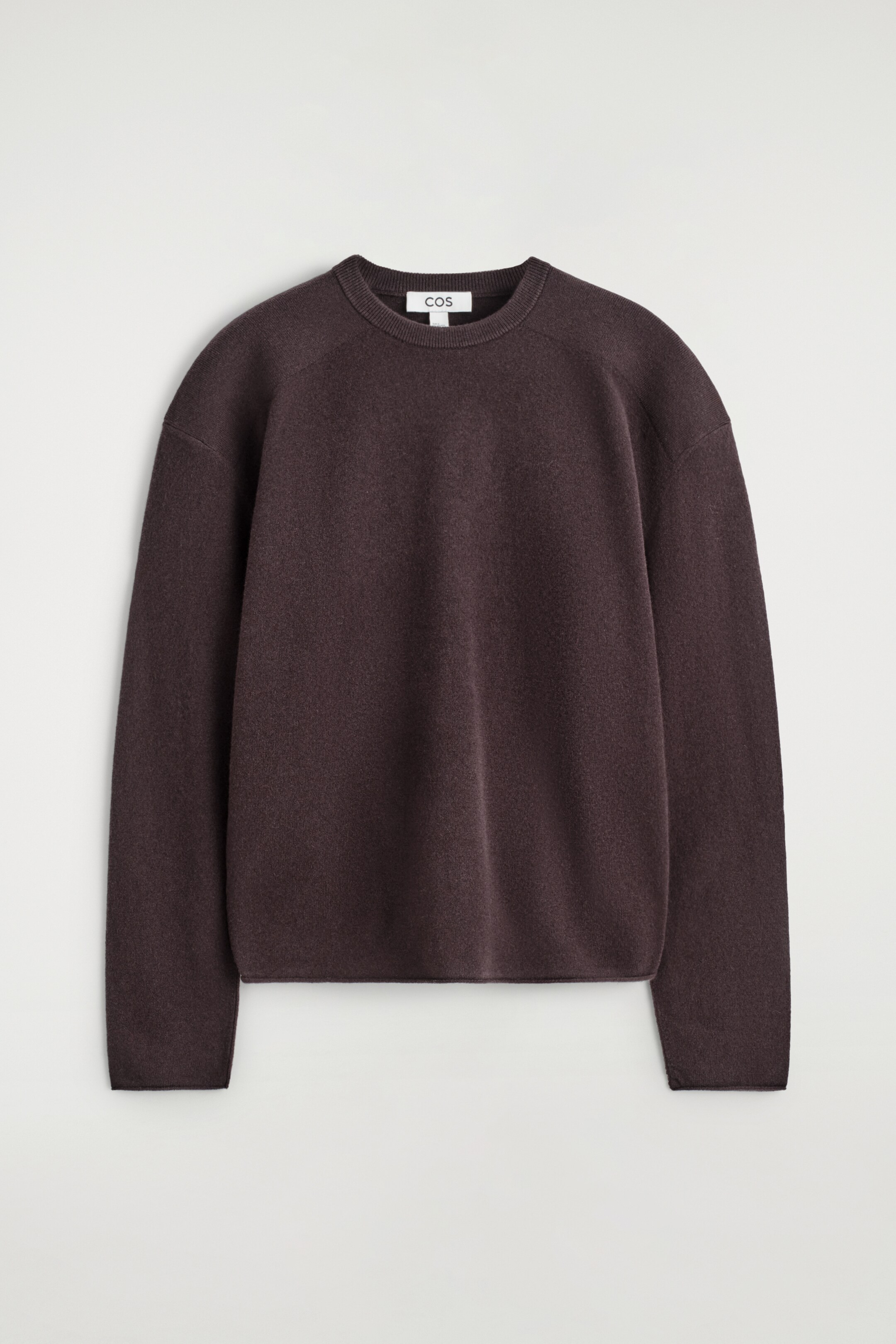 Größeres Bild anzeigen: PULLOVER AUS MERINOWOLLE MIT RUNDHALSAUSSCHNITT - DUNKELBRAUN - Ladies | H&M AT 7