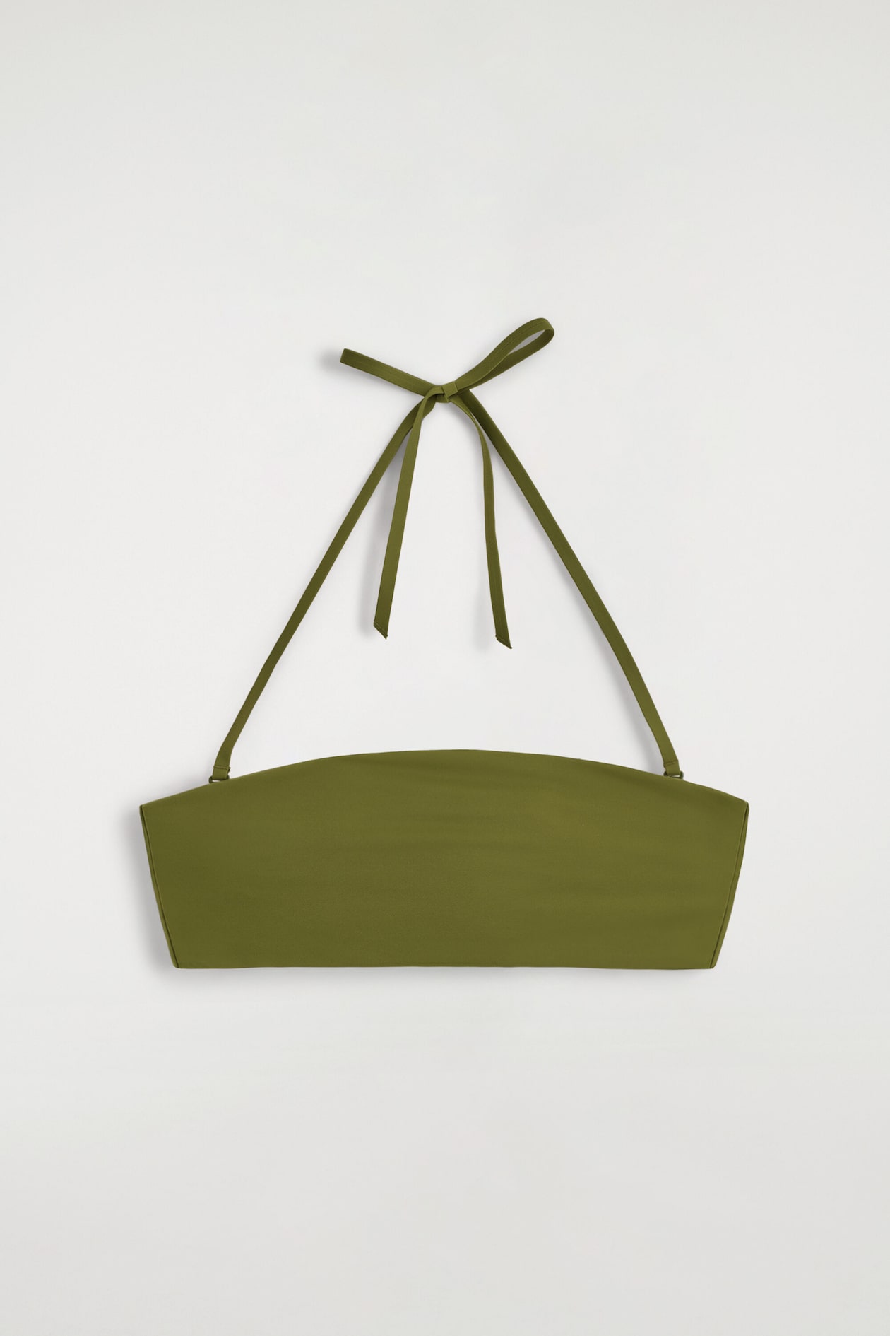BANDEAU BIKINI TOP — KHAKI