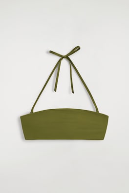 BANDEAU BIKINI TOP — KHAKI 5