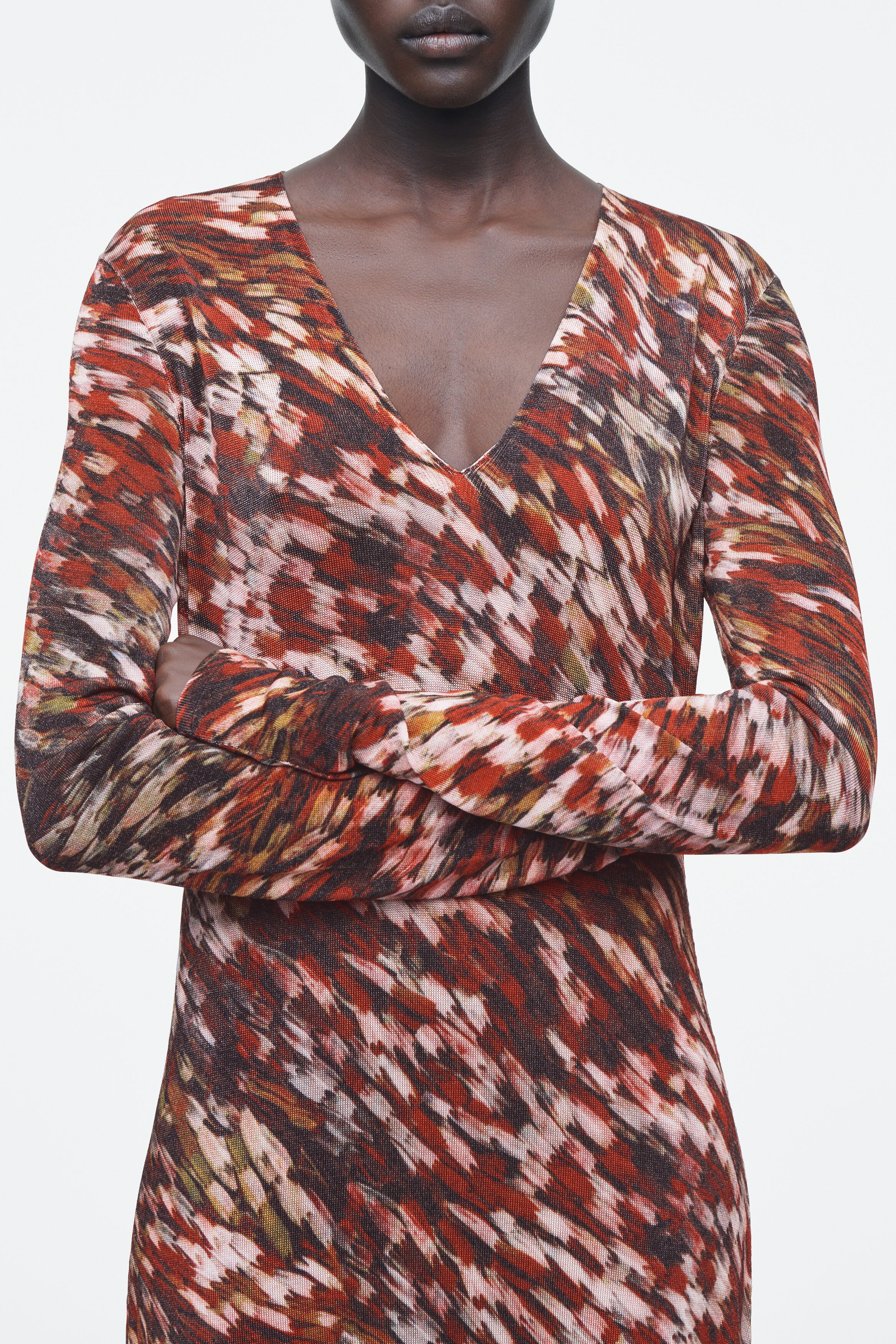 美品★ MEDI SHEER GEOMETRIC KNIT DRESS SET 美品☆ MEDI SHEER GEOMETRIC KNIT DRESS SET