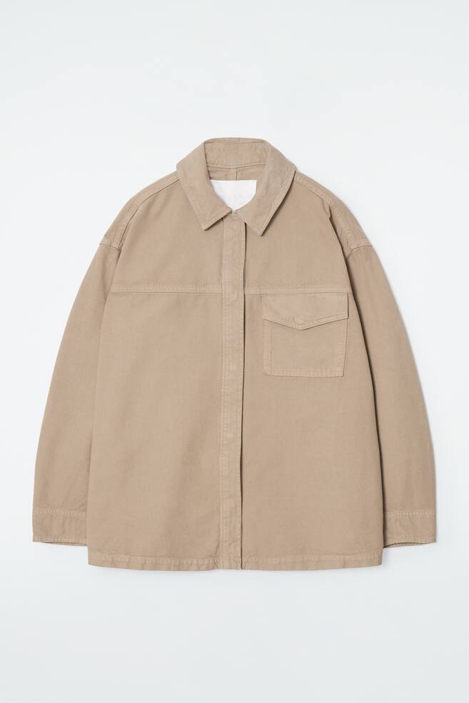 OVERSIZED-HEMDJACKE - KHAKI - 1
