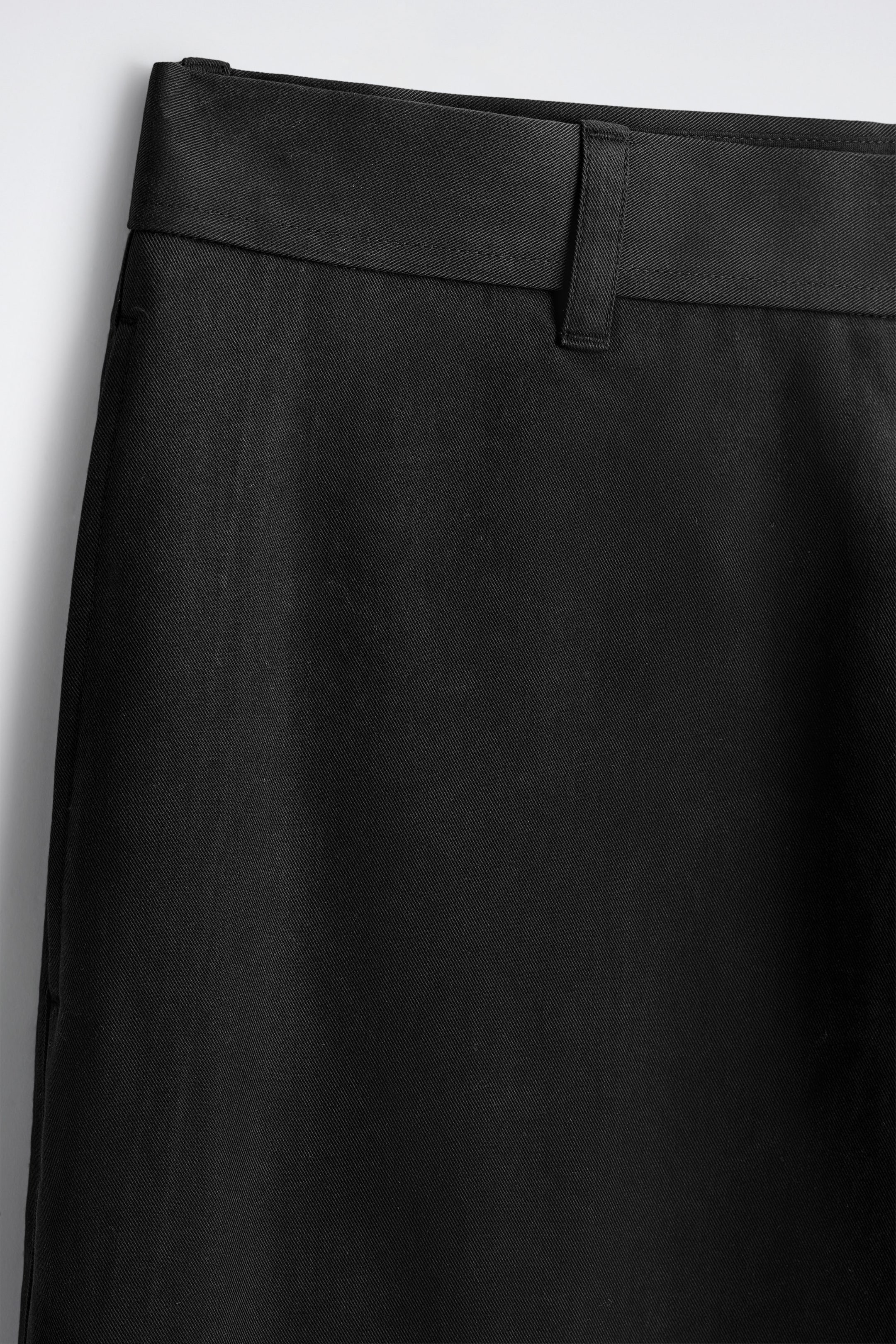 COTTON WIDE-LEG CHINOS