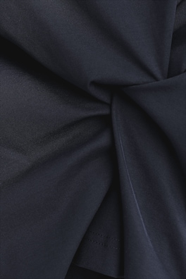 TWIST-DETAIL JERSEY TOP — NAVY 6